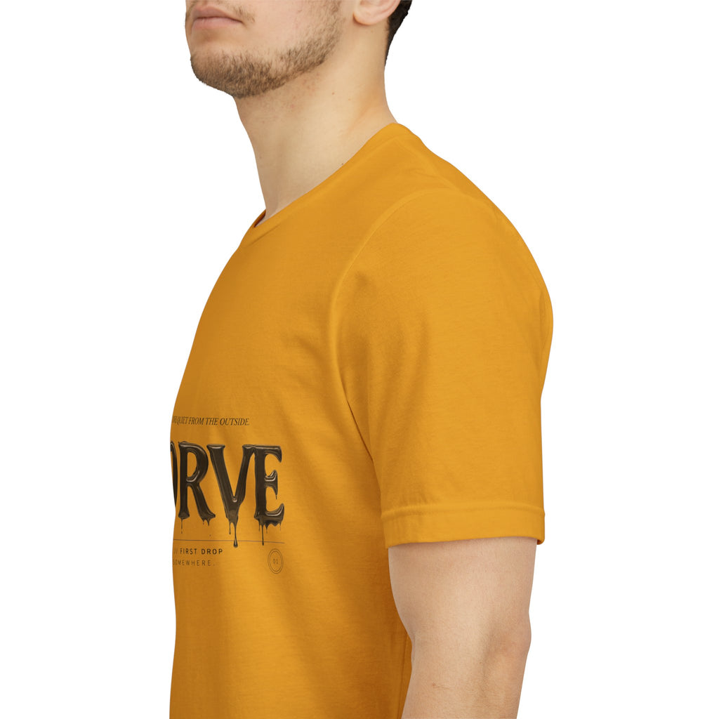 Noorve Drip Logo T-Shirt — Graphic White Tee with Gothic Dripping Text