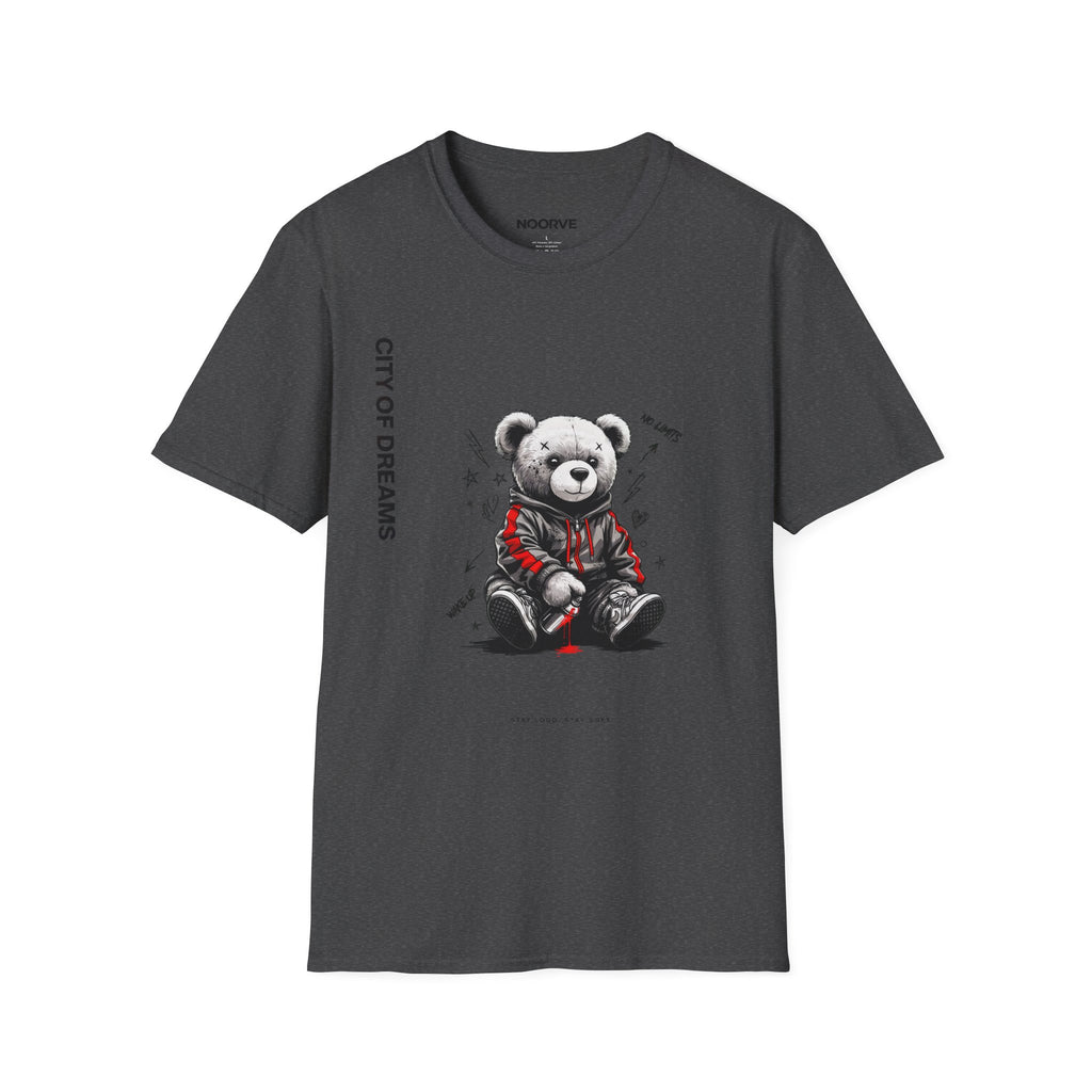 City of Dreams Teddy Bear T-Shirt — Cute Grunge Graphic Tee | Noorve | T-Shirt