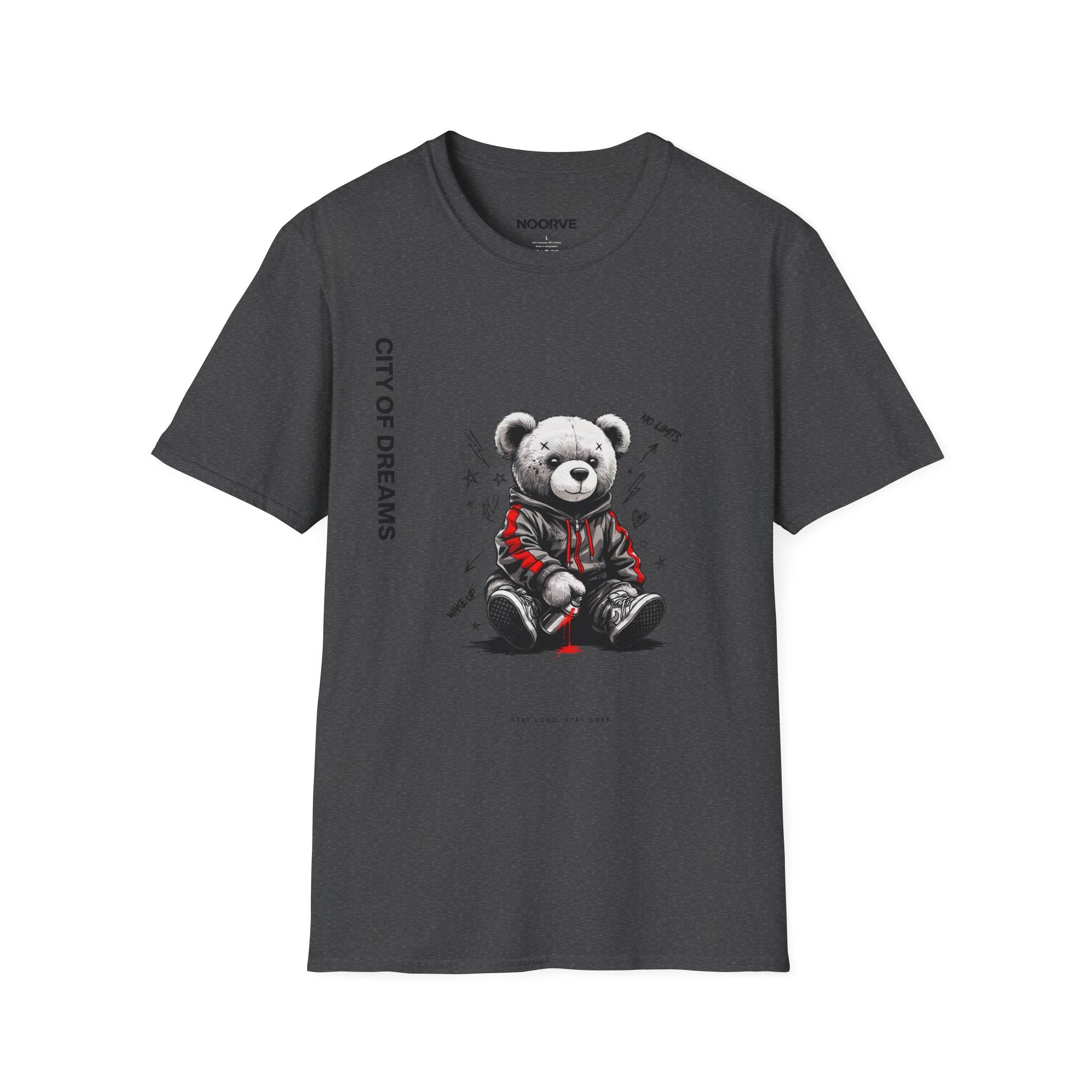 City of Dreams Teddy Bear T-Shirt — Cute Grunge Graphic Tee | Noorve | T-Shirt