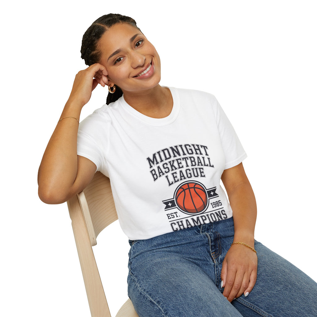 Midnight Basketball League T-Shirt — Vintage Champs Graphic Tee | Noorve | T-Shirt