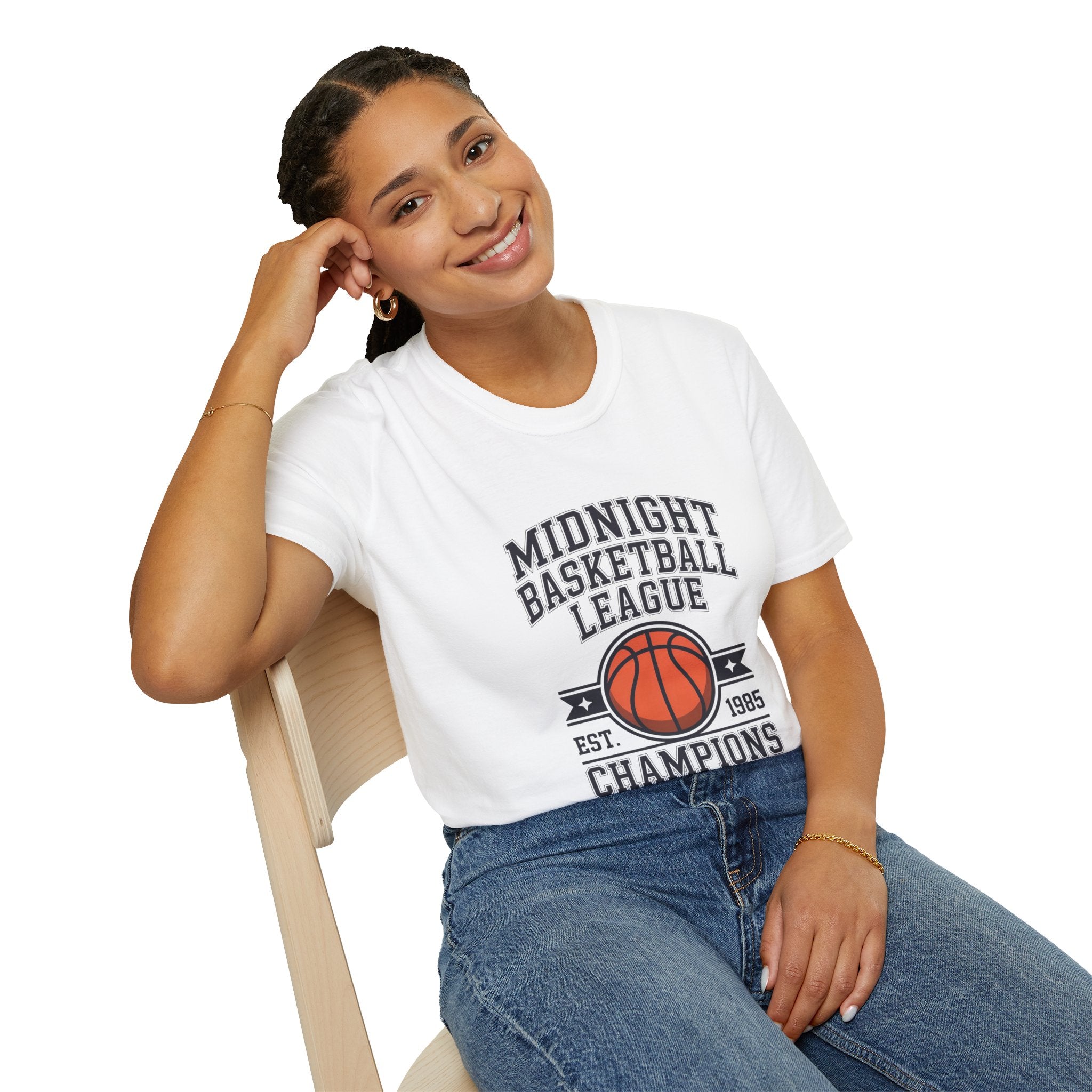 Midnight Basketball League T-Shirt — Vintage Champs Graphic Tee | Noorve | T-Shirt