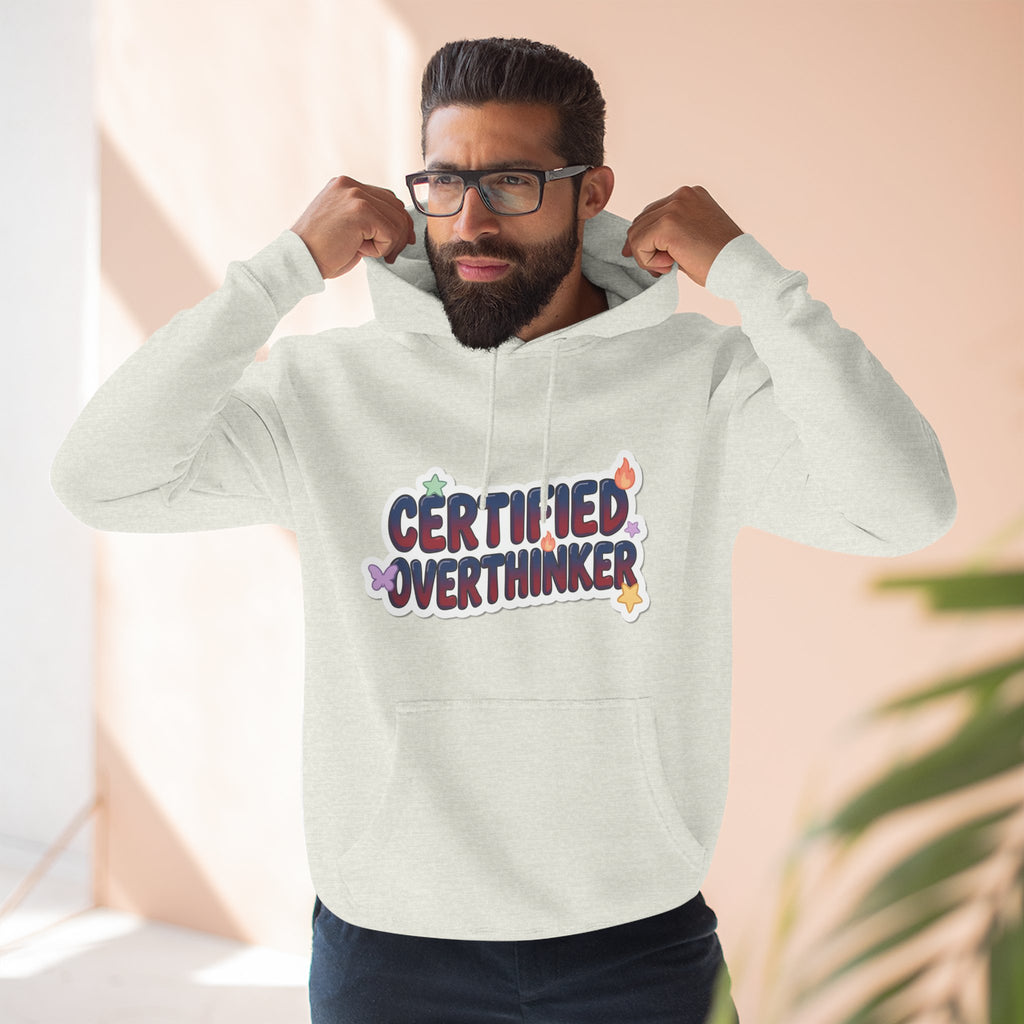 Hoodie — 'Certified Overthinker' & 'Anti Surfing Sun Club' Graphic Pullover | Noorve | Hoodie