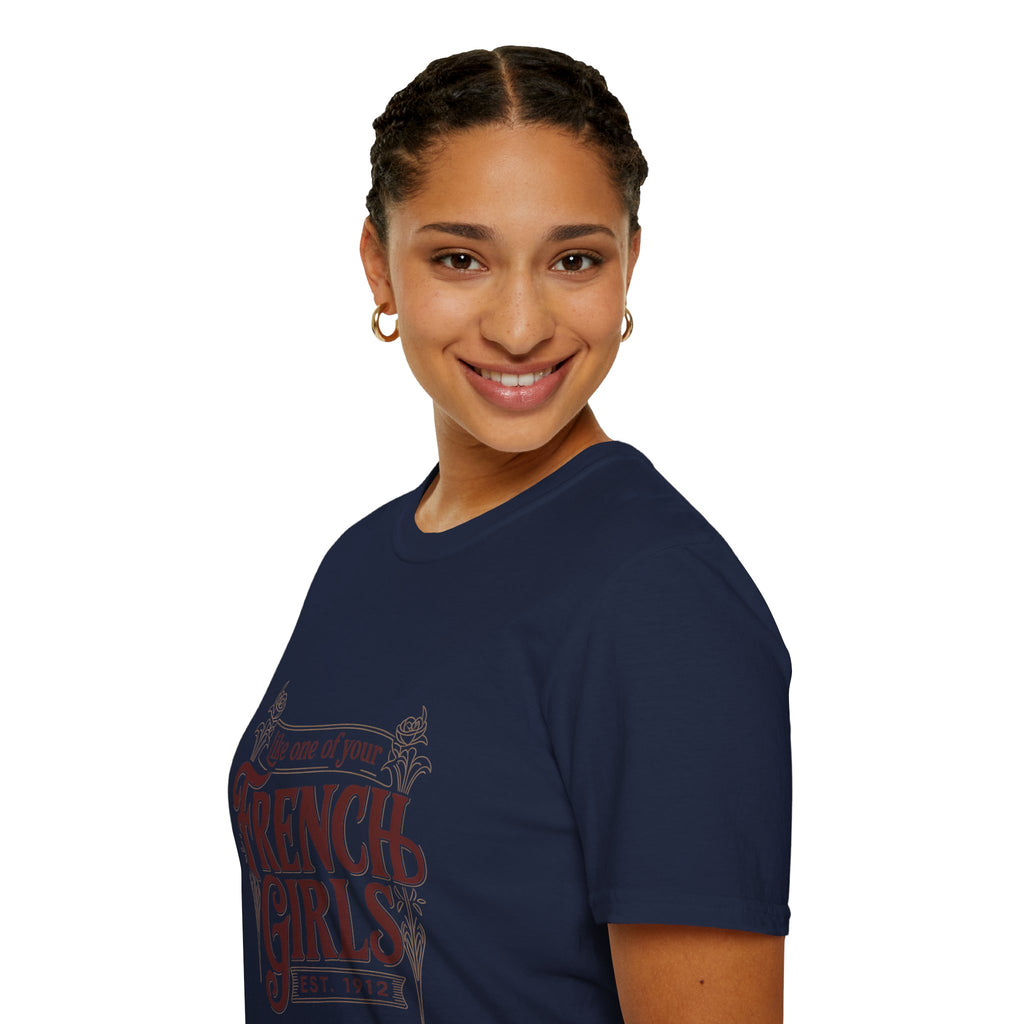 French Girls T-Shirt — "Like One of Your French Girls" Vintage Script Tee