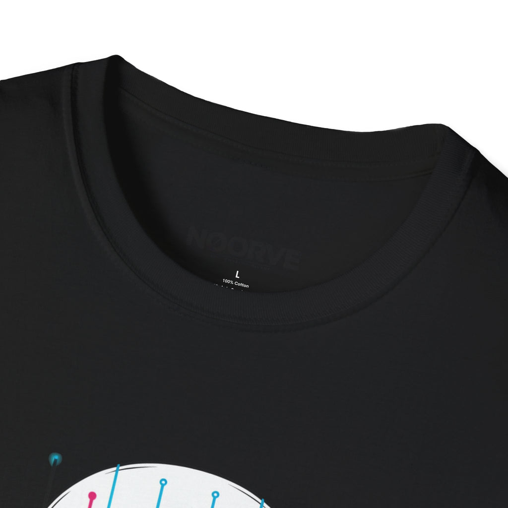 Cyber Skull T‑Shirt — 'Human Powered' Retro Futuristic Graphic Tee