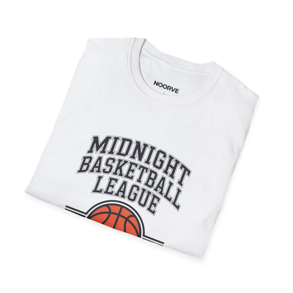Midnight Basketball League T-Shirt — Vintage Champs Graphic Tee | Noorve | T-Shirt