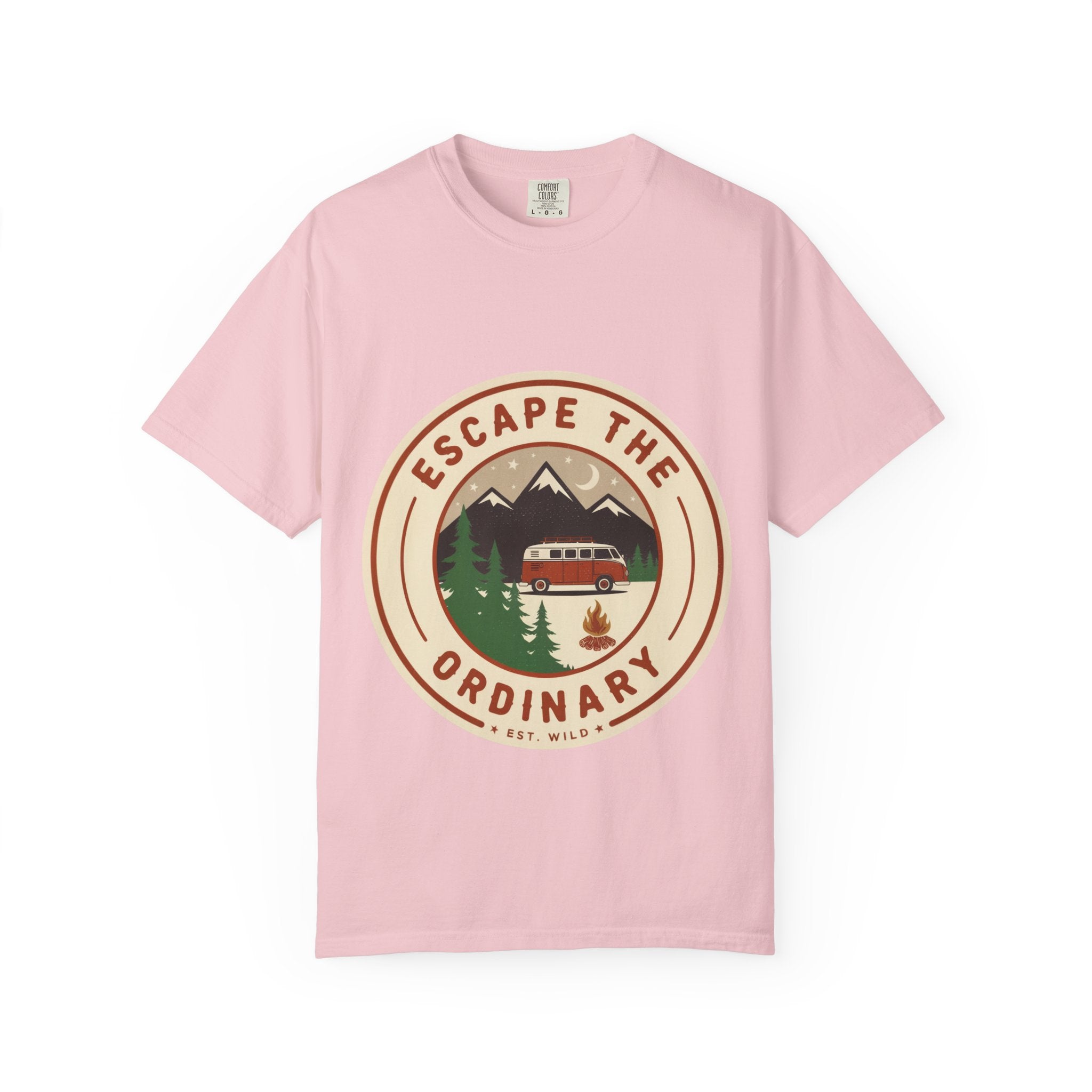 Escape the Ordinary T-Shirt — Vintage Camper Adventure Graphic Tee | Noorve | T-Shirt