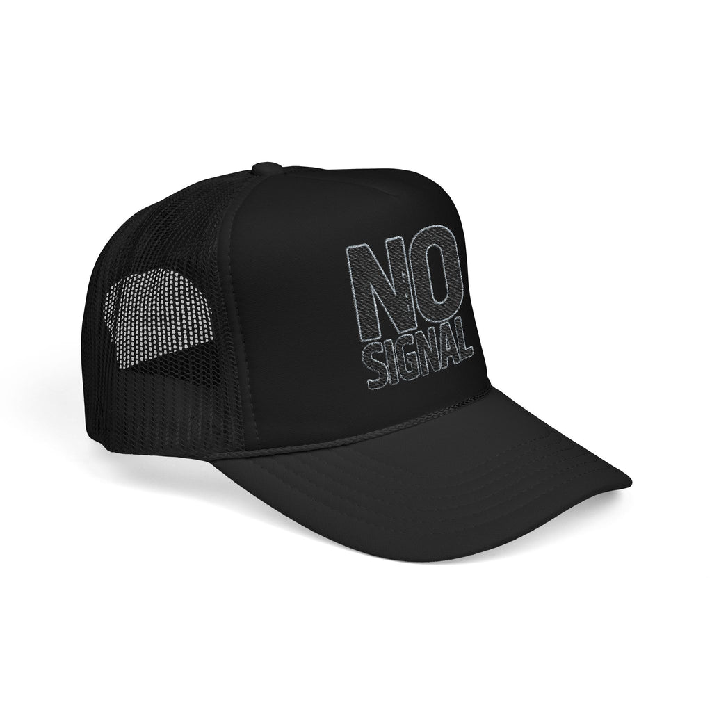 Trucker Hat — NO SIGNAL Distressed Foam Mesh Cap | Noorve | Hats