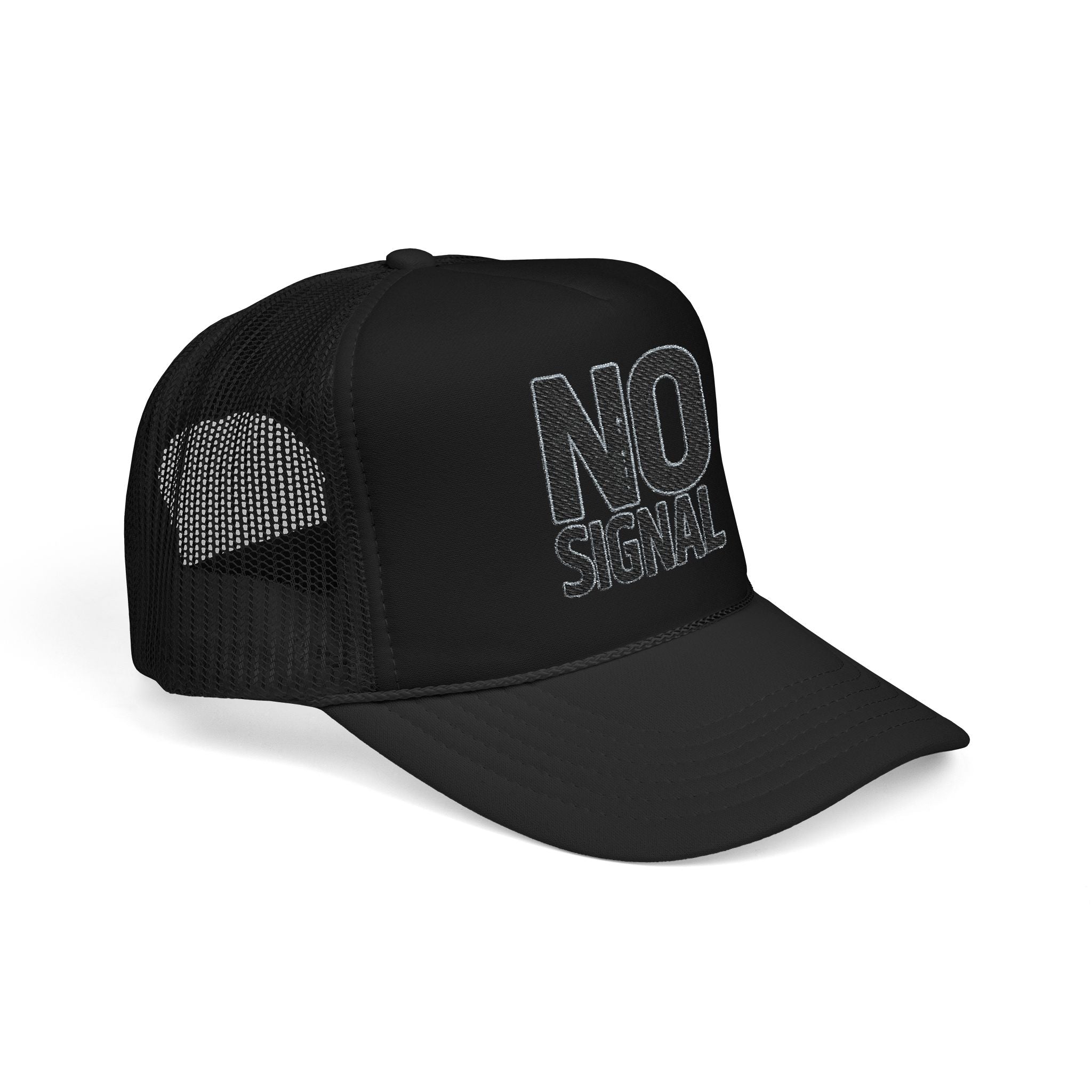 Trucker Hat — NO SIGNAL Distressed Foam Mesh Cap | Noorve | Hats