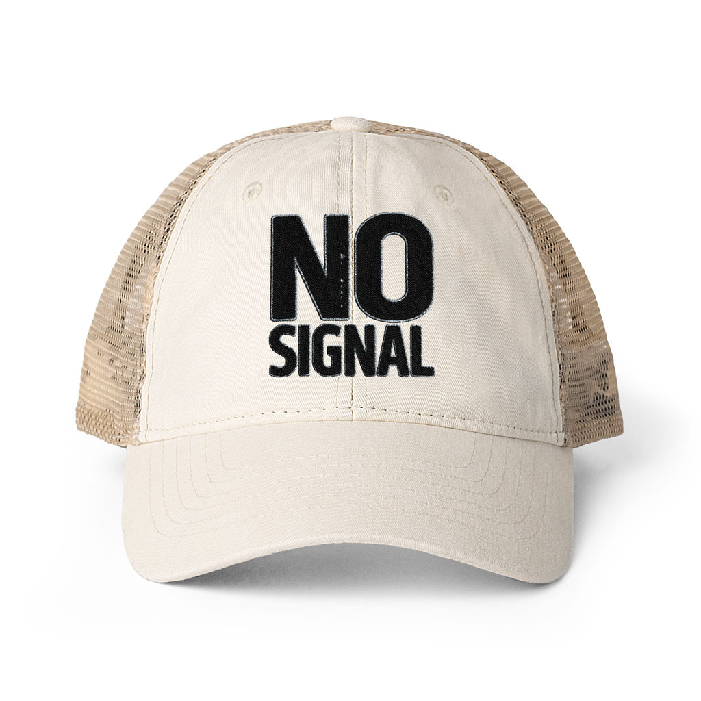 Dusty Pink Floral Washed Mesh-Back Cap