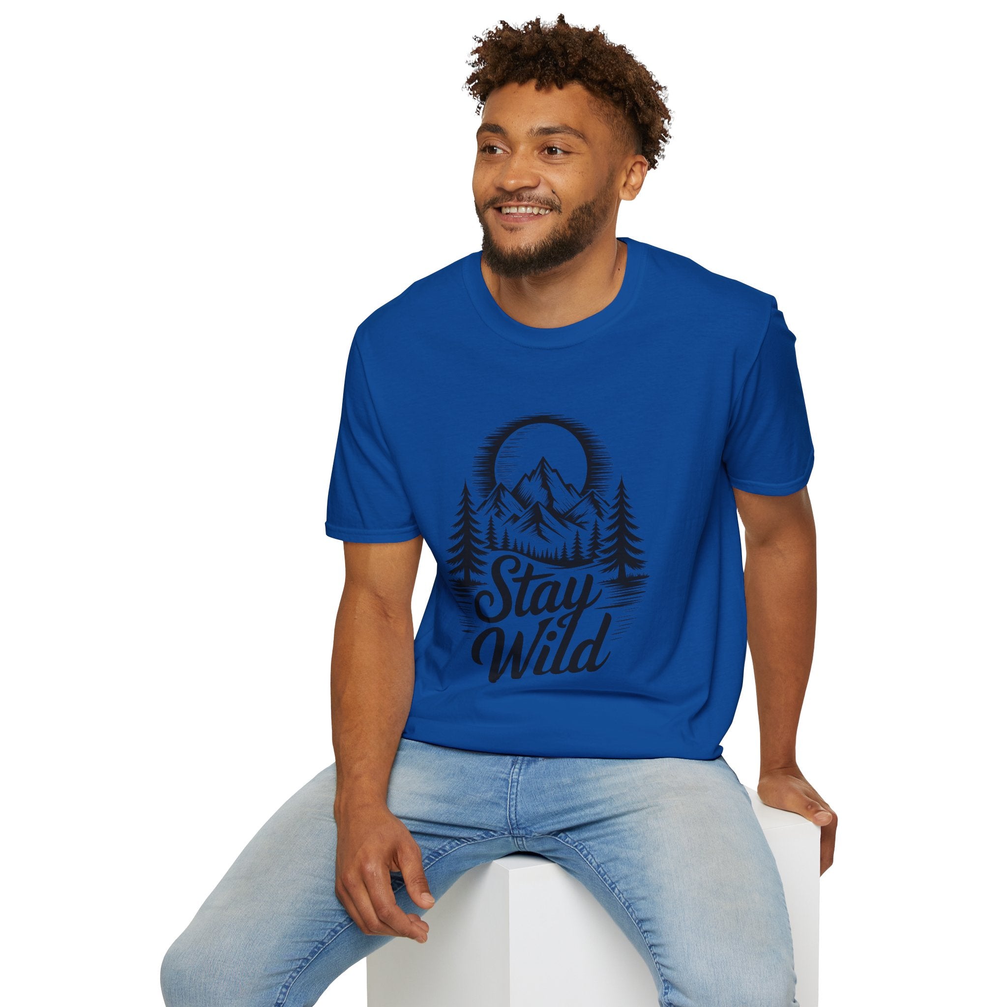 Stay Wild Mountain T-Shirt — Adventure Graphic Tee | Noorve | T-Shirt