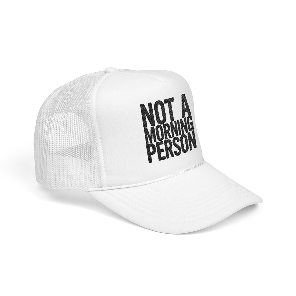 Trucker Hat — NOLA Music Person Glitter Text Foam Mesh Cap