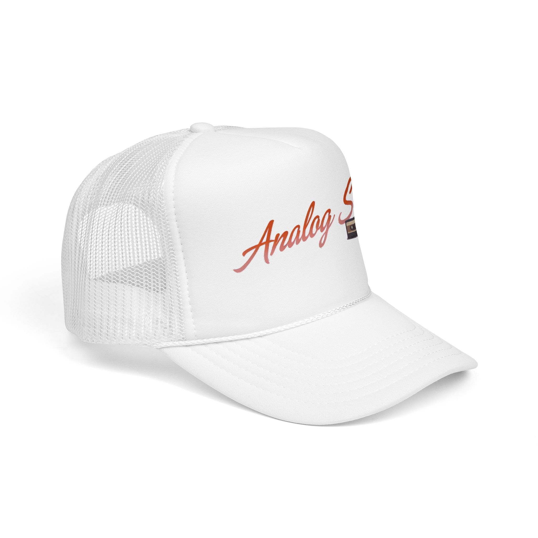 Trucker Hat — "Analog Soul" Retro Cassette Foam Cap