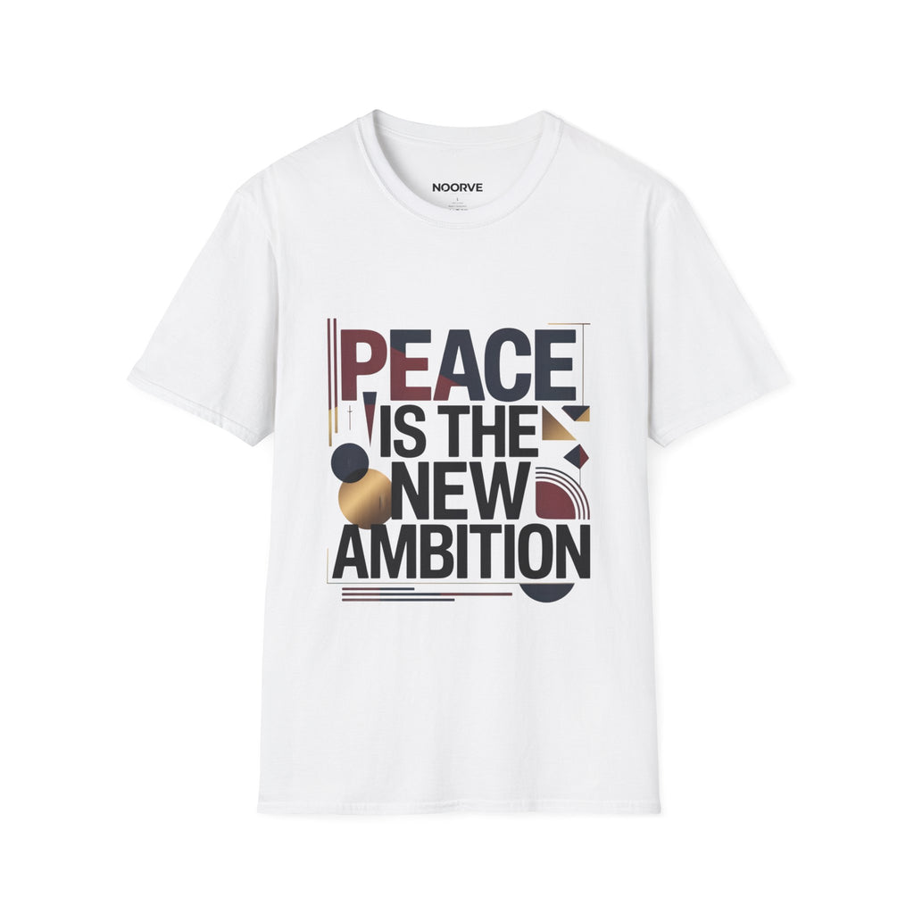 Peace Is The New Ambition T-Shirt — Modern Typography Peace Tee