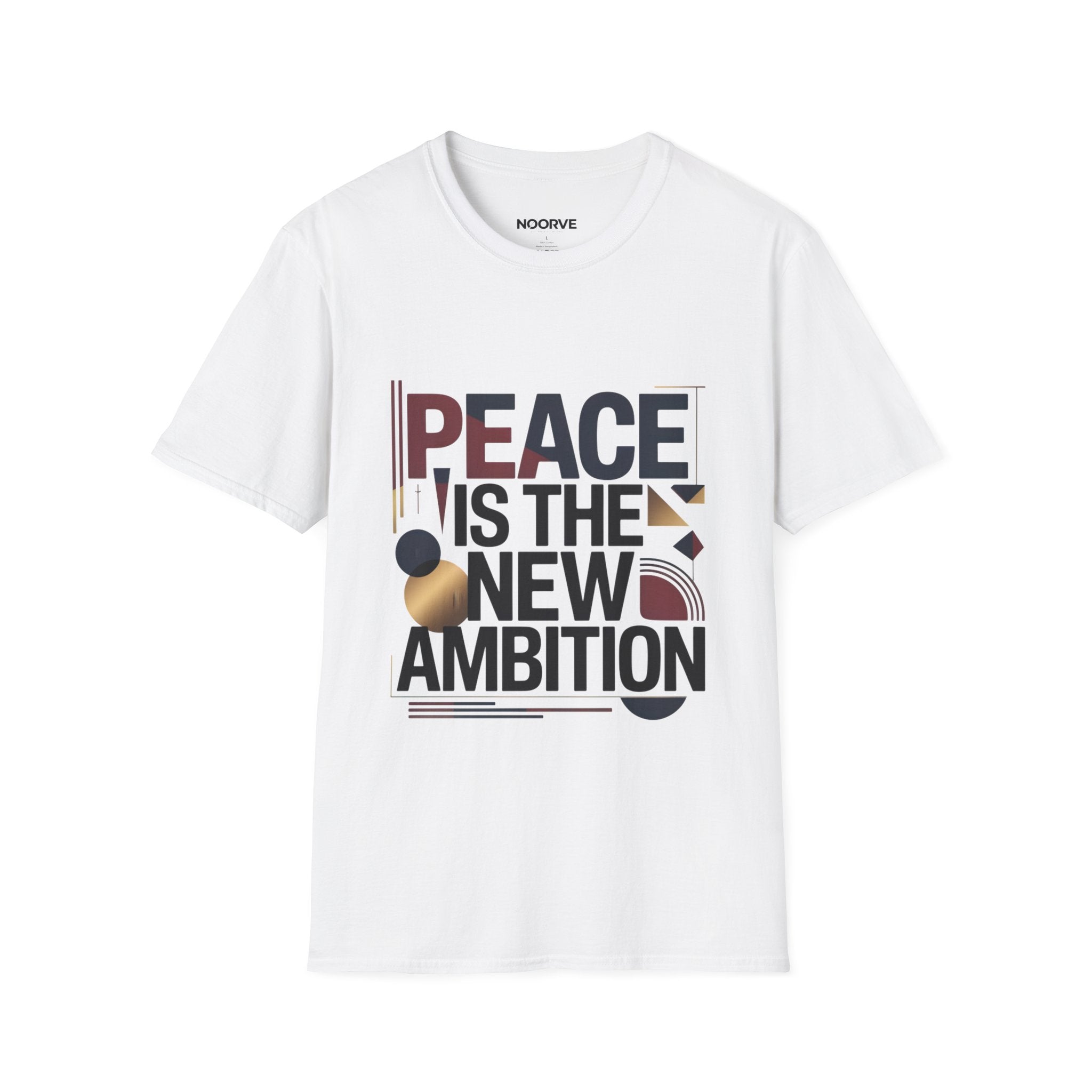 Peace Is The New Ambition T-Shirt — Modern Typography Peace Tee