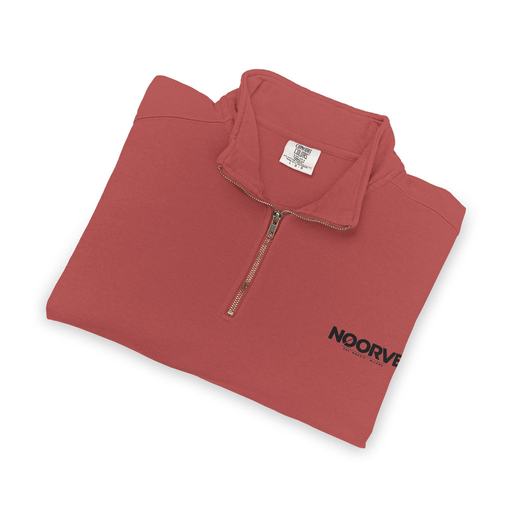 Quarter-Zip Sweatshirt — "Midnight Snack Crew" Raccoon Graphic