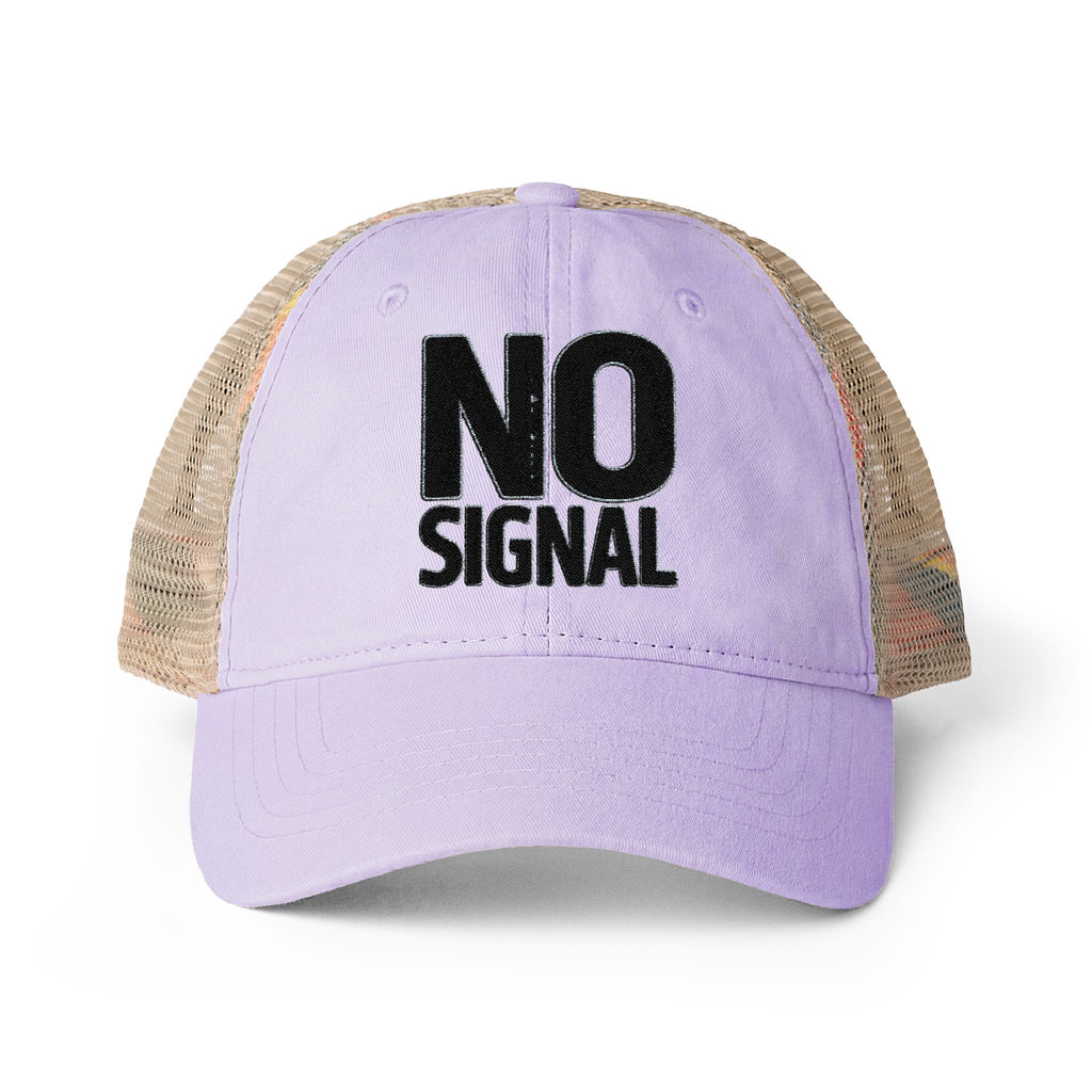 Dusty Pink Floral Washed Mesh-Back Cap | Noorve | Hats