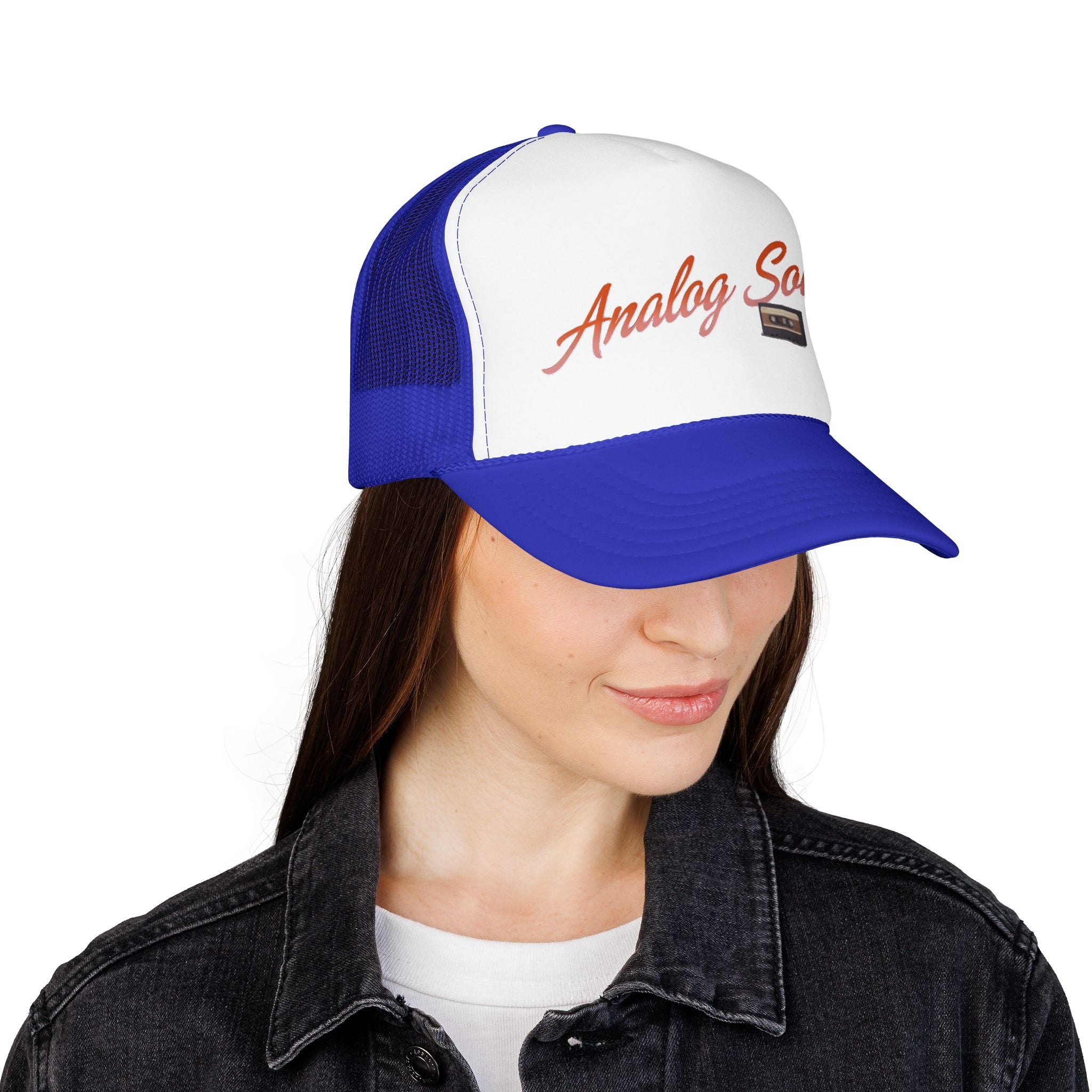 Analog Soul Trucker Hat — Retro Cassette Foam Trucker Cap