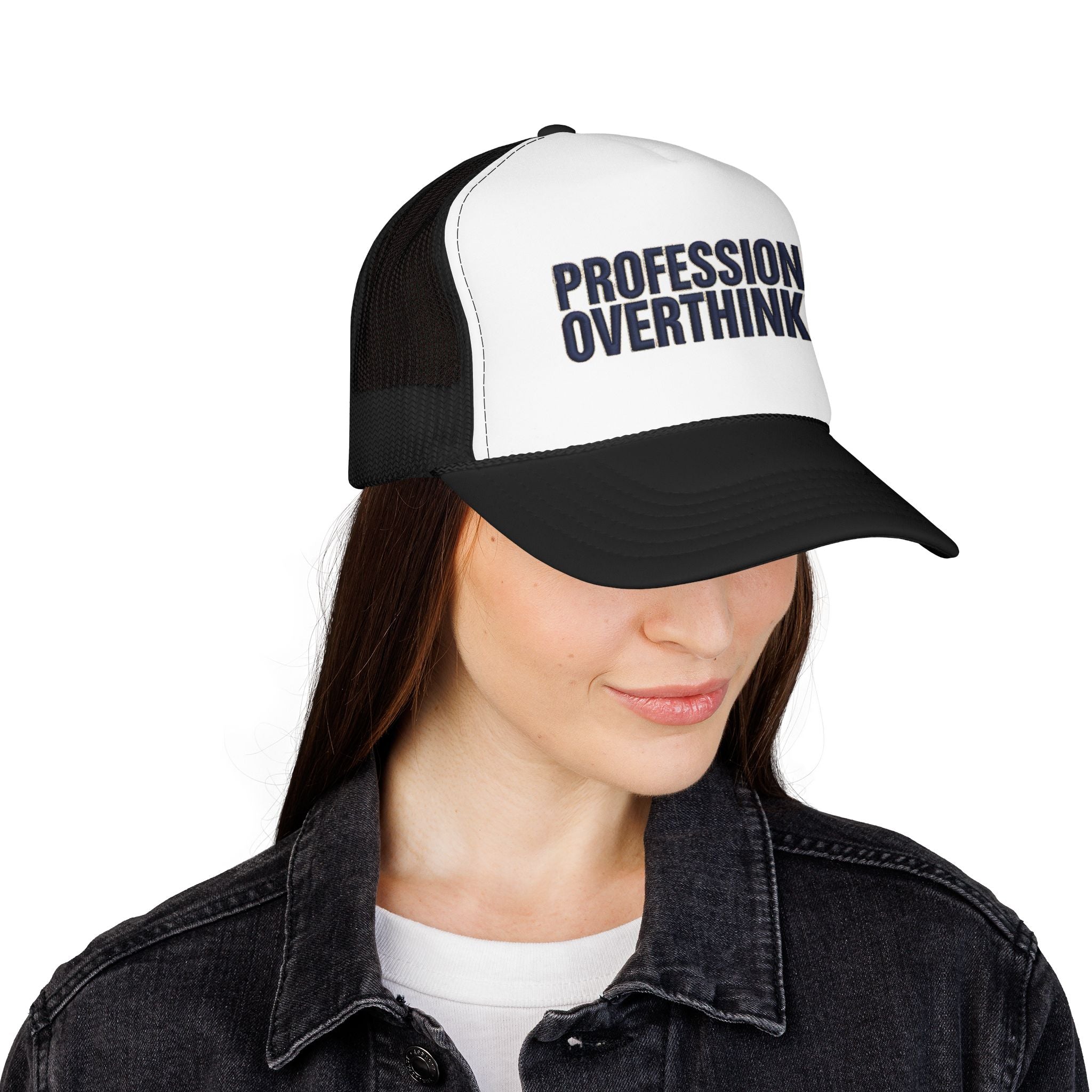 Professional Overthinker Trucker Hat — Foam Patch Edition