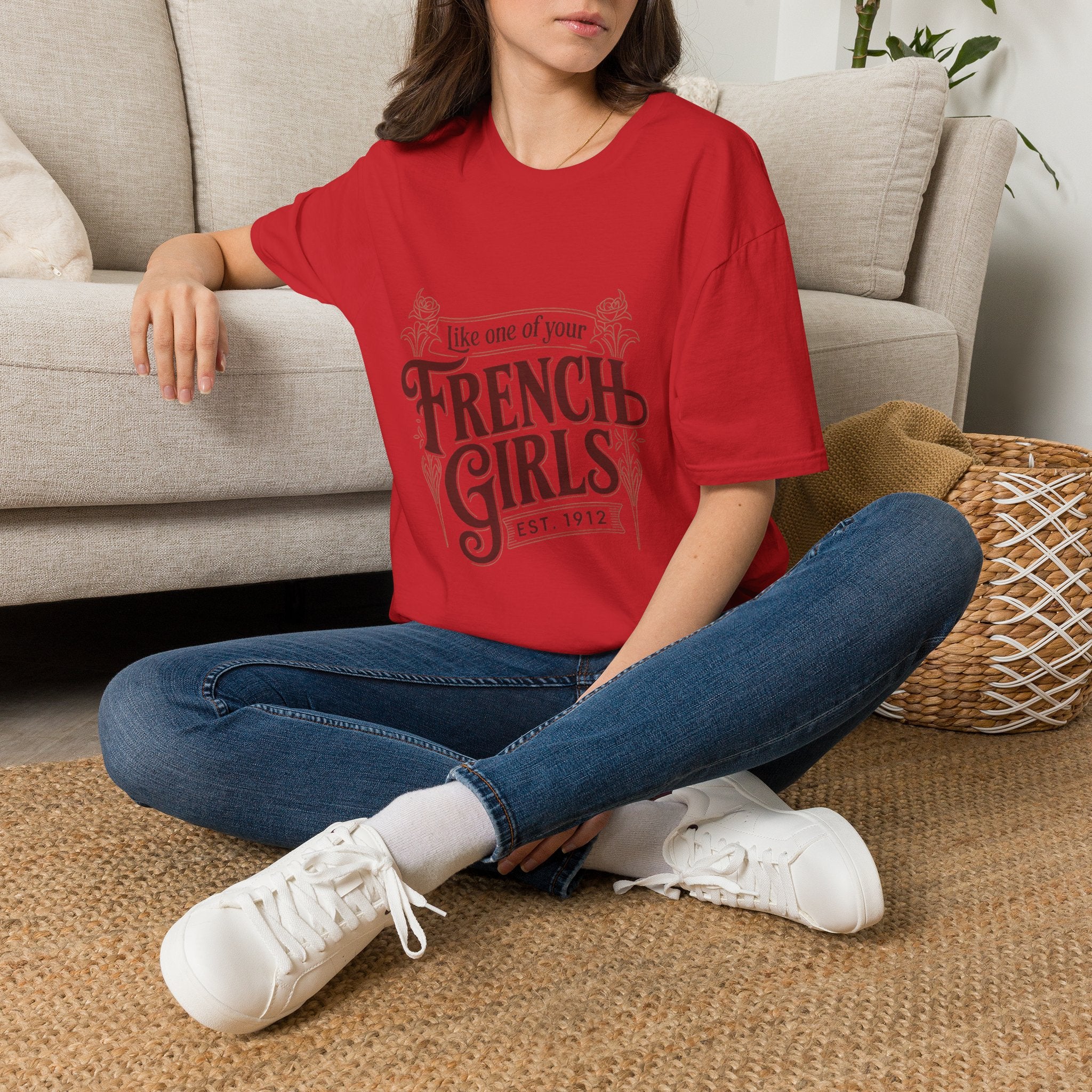French Girls T-Shirt — "Like One of Your French Girls" Vintage Script Tee
