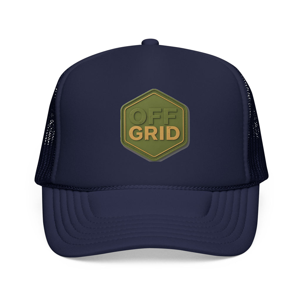 Off Grid Patch Trucker Hat — Military Green Adventure Cap | Noorve | Hats