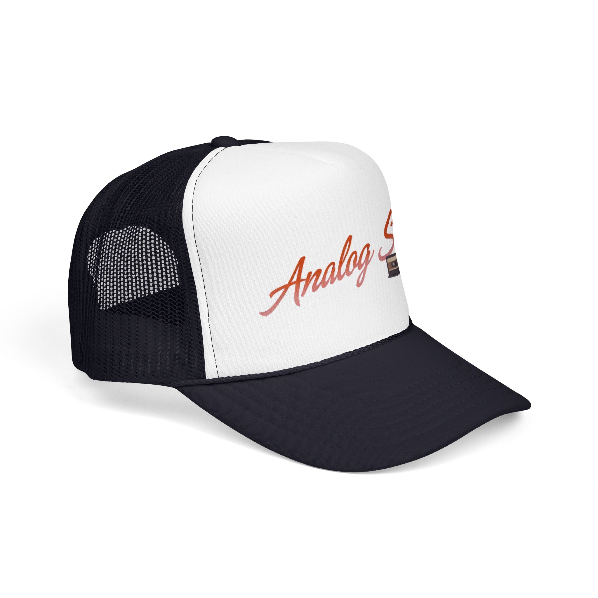 Analog Soul Trucker Hat — Retro Cassette Foam Trucker Cap
