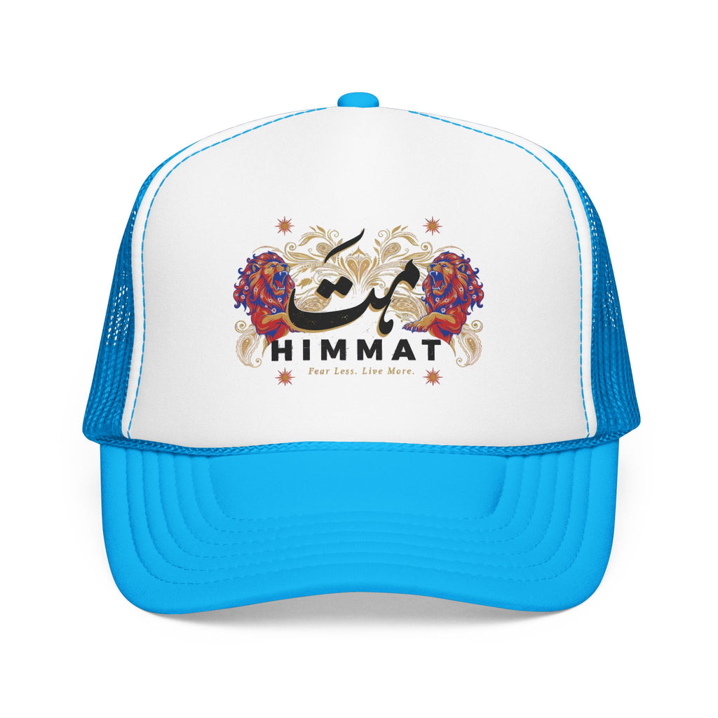 Trucker Hat — Vintage Floral Rose Skull Design (Live Loud, Live More) | Noorve | Hats