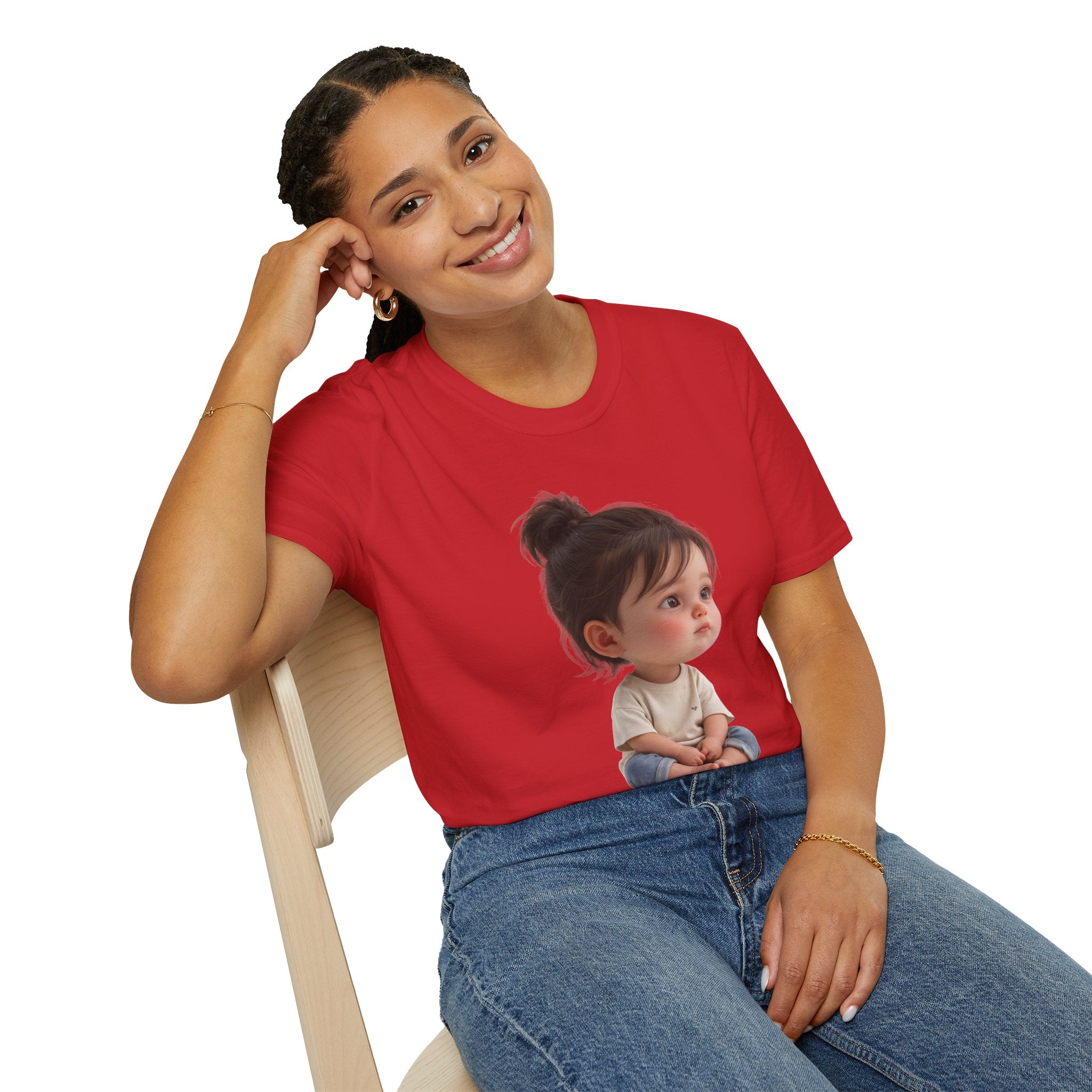 Cute Toddler Portrait T-Shirt — Adorable Baby Face Graphic Tee