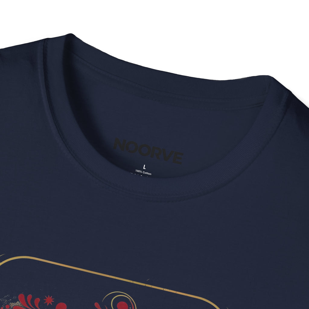 Arabic Calligraphy T-Shirt — 'Himmat' Lion Floral Graphic Tee
