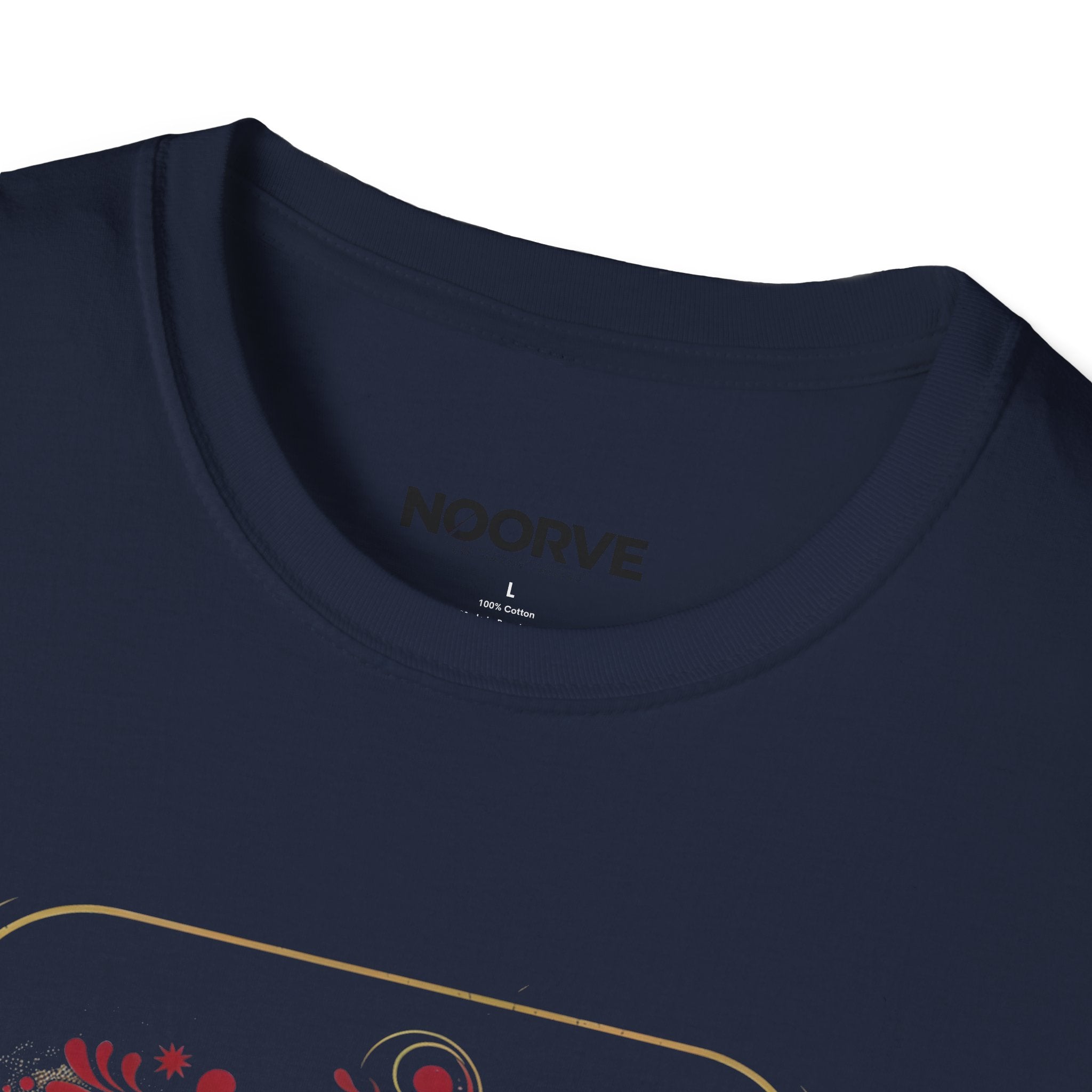 Arabic Calligraphy T-Shirt — 'Himmat' Lion Floral Graphic Tee