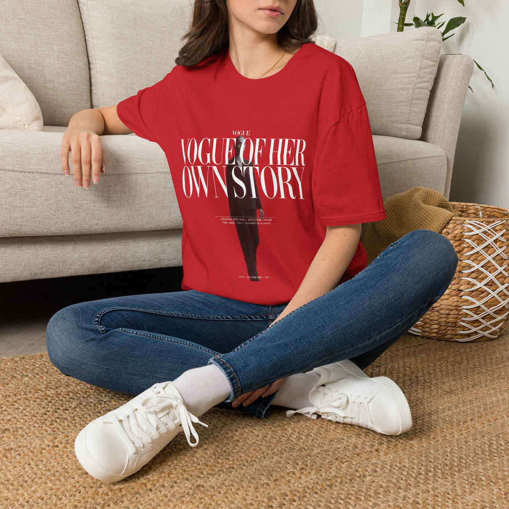 Vogue Of Her Own Story T-Shirt — Feminine Empowerment Graphic Tee | Noorve | T-Shirt