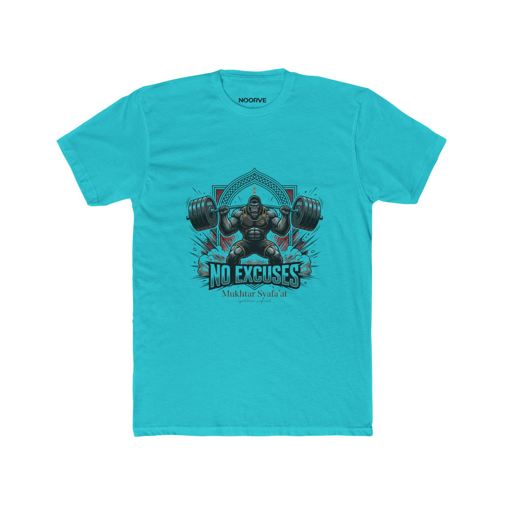 No Excuses Weightlifting Tee — Motivational Gym T-Shirt for Lifters