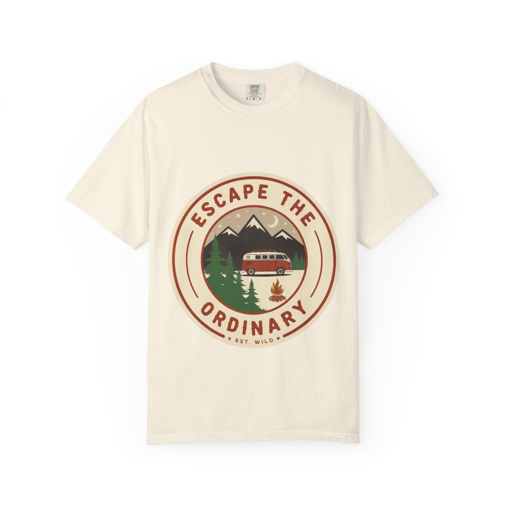 Escape the Ordinary T-Shirt — Vintage Camper Adventure Graphic Tee | Noorve | T-Shirt