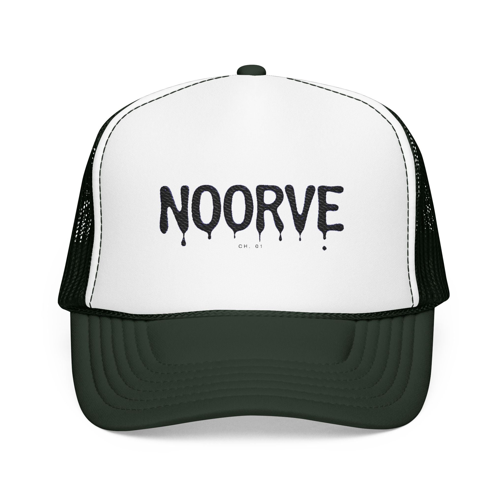 Drip Logo Trucker Hat — Noorvé Glimmer Foam Cap | Noorve | Hats