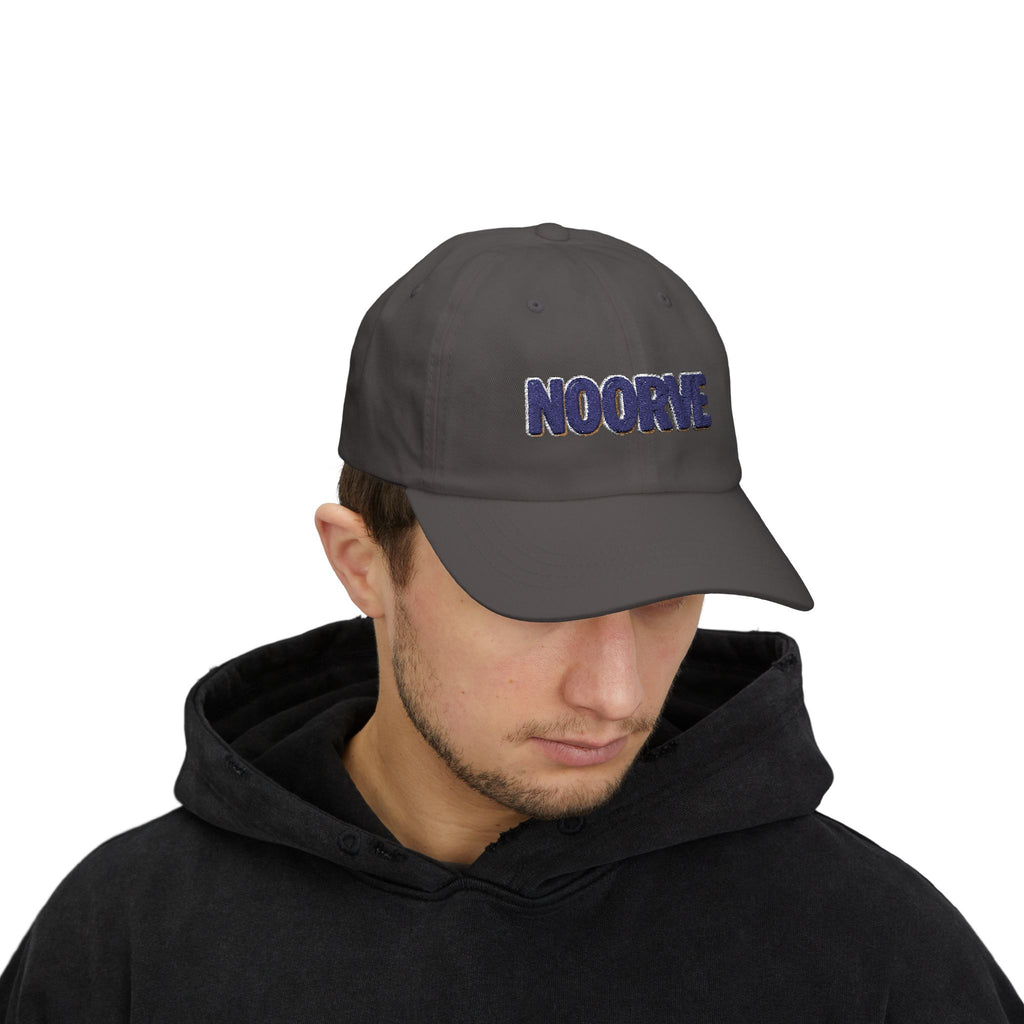Dad Cap — Embroidered "NOORVE" White Classic Baseball Hat
