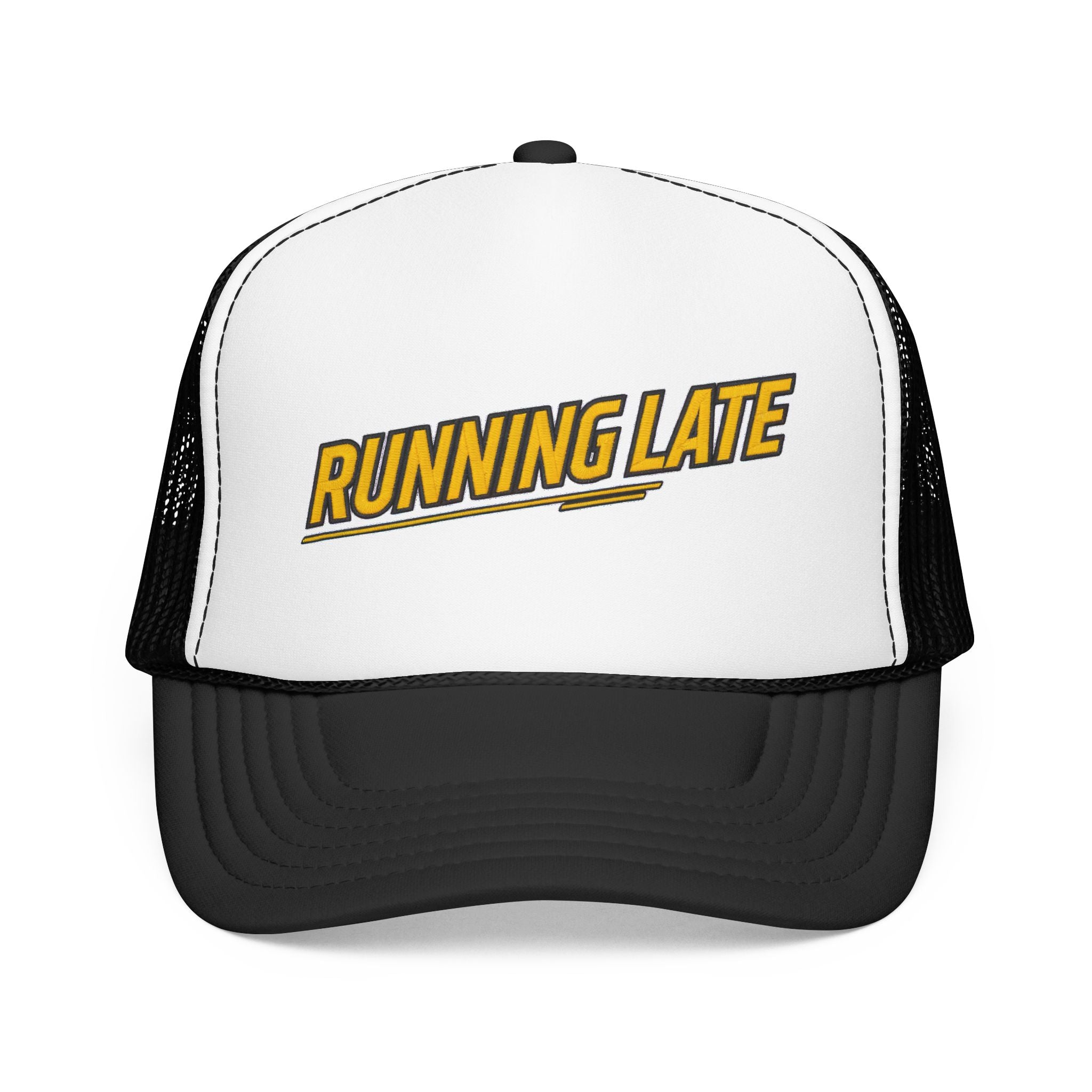 Running Late Trucker Hat — Vintage Mesh Edition | Noorve | Hats