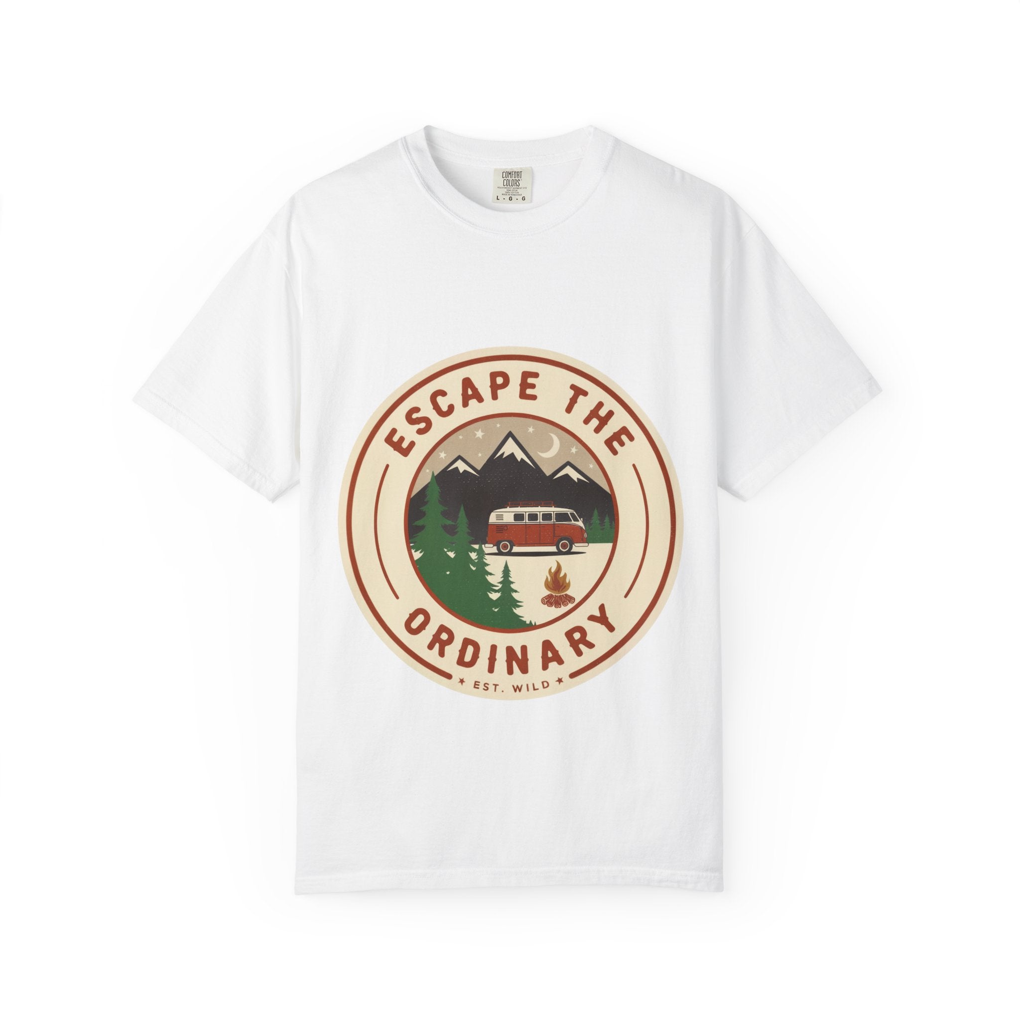 Escape the Ordinary T-Shirt — Vintage Camper Adventure Graphic Tee | Noorve | T-Shirt