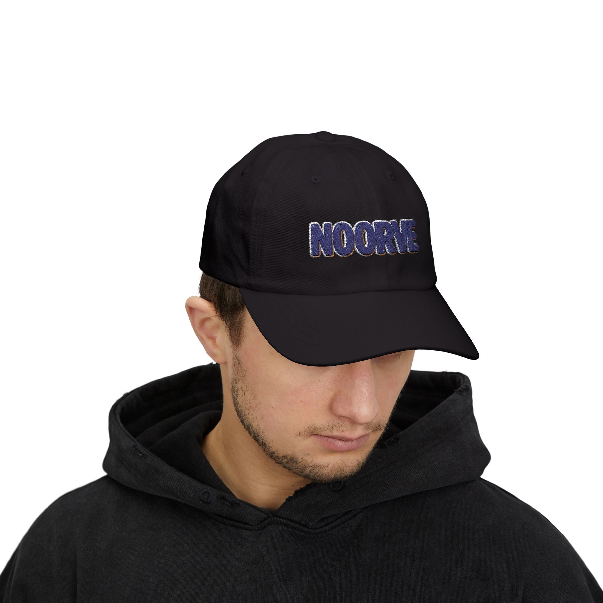Dad Cap — Embroidered "NOORVE" White Classic Baseball Hat