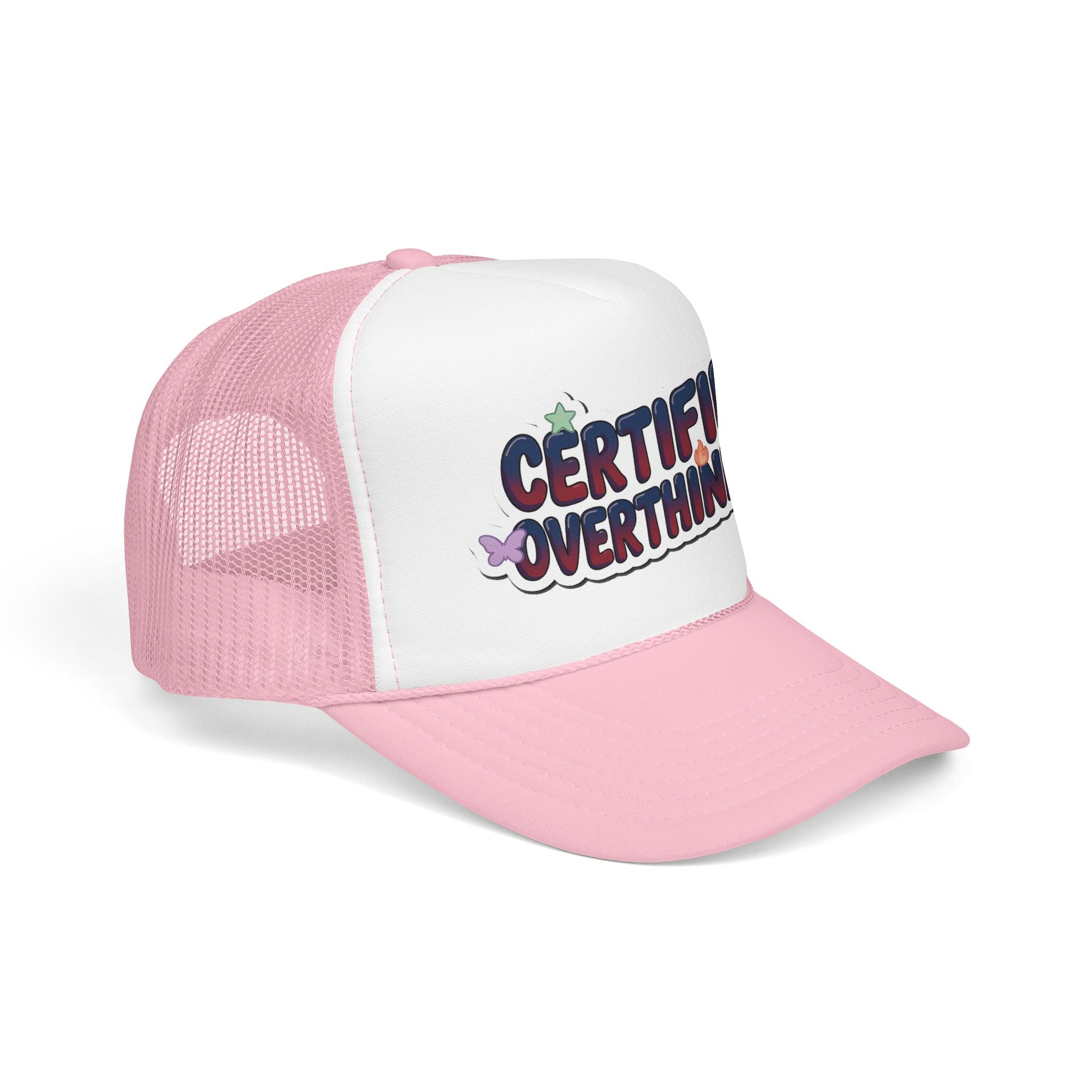 Trucker Hat — "Certified Overthinker" Foam Patch Cap