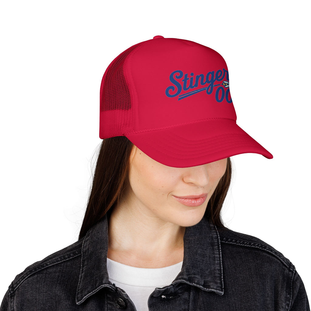 Stingers 00 Foam Trucker Hat — Retro Sports Mesh Cap