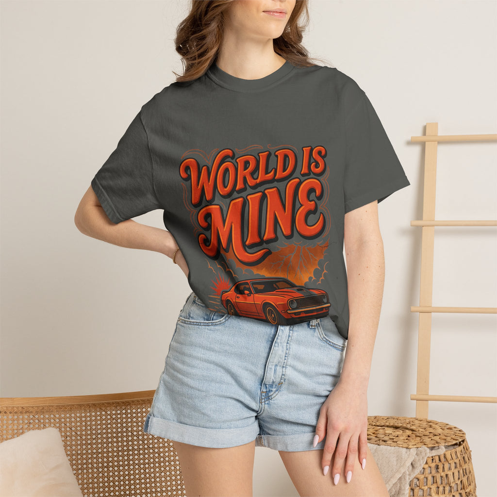 World Is Mine Vintage Muscle Car T-Shirt
