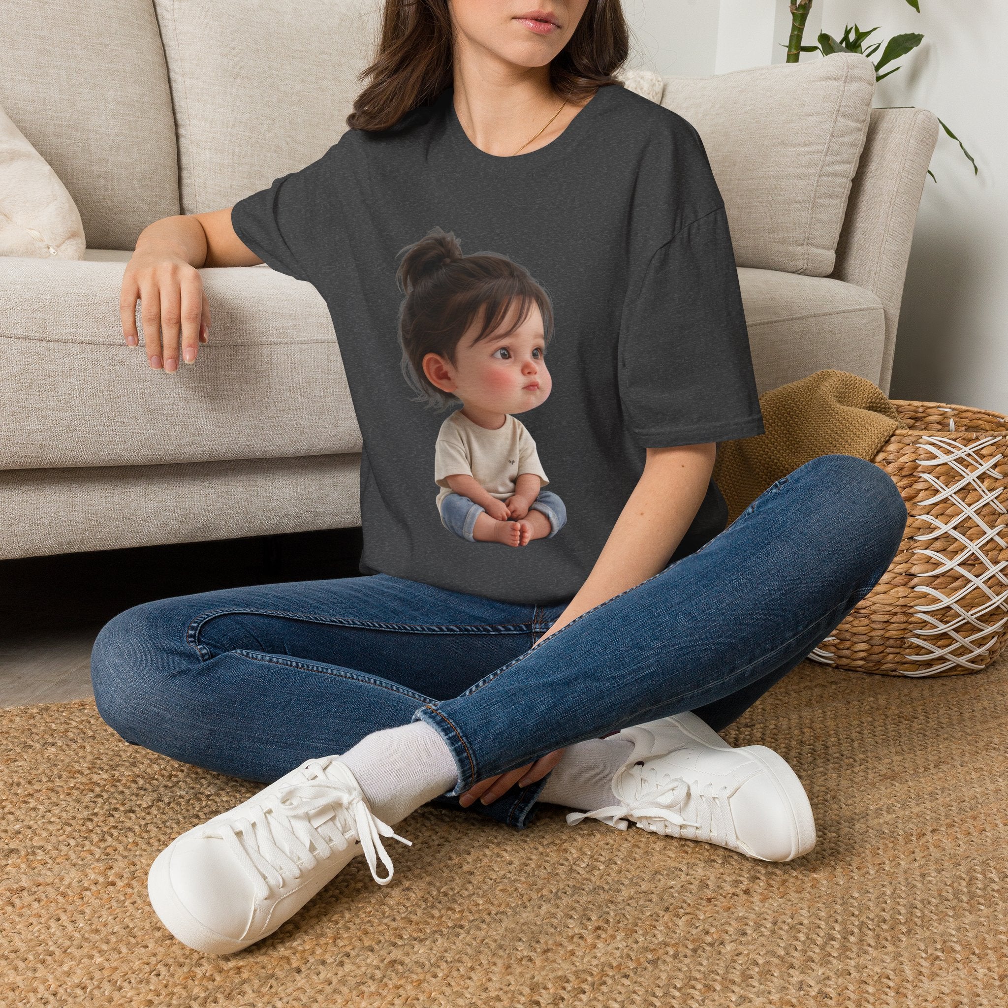 Cute Toddler Portrait T-Shirt — Adorable Baby Face Graphic Tee | Noorve | T-Shirt