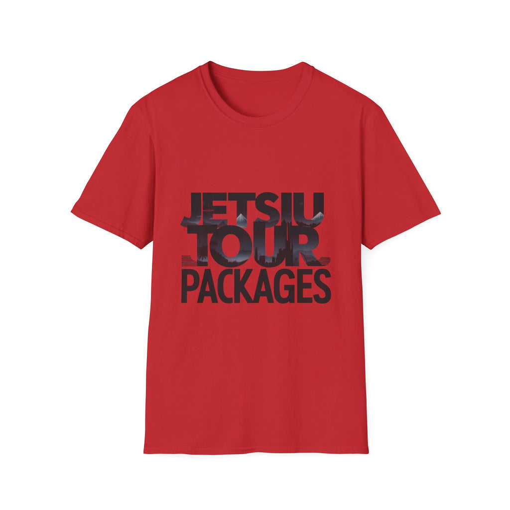 Jetsiu Tour Packages T-Shirt — Bold Travel Graphic Tee