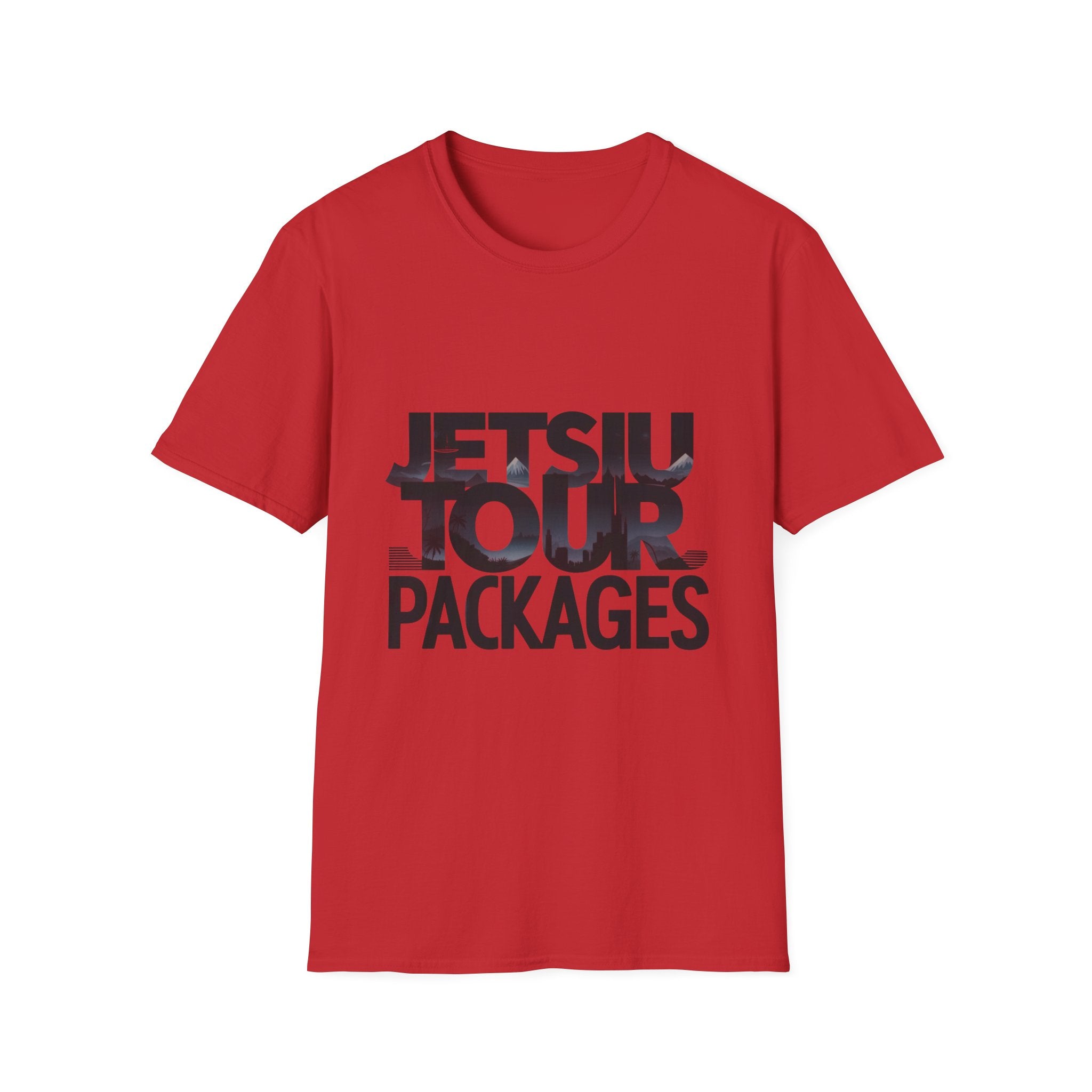 Jetsiu Tour Packages T-Shirt — Bold Travel Graphic Tee
