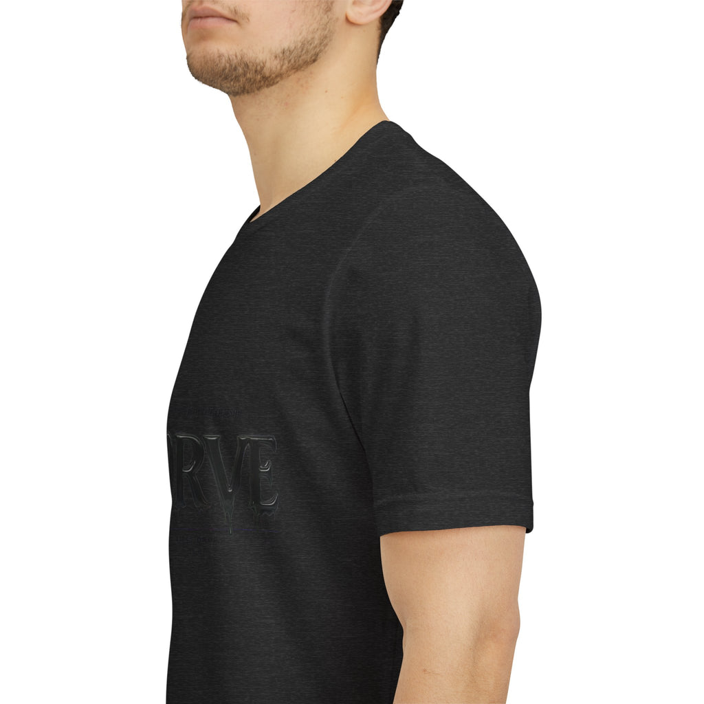 Noorve Drip Logo T-Shirt — Graphic White Tee with Gothic Dripping Text