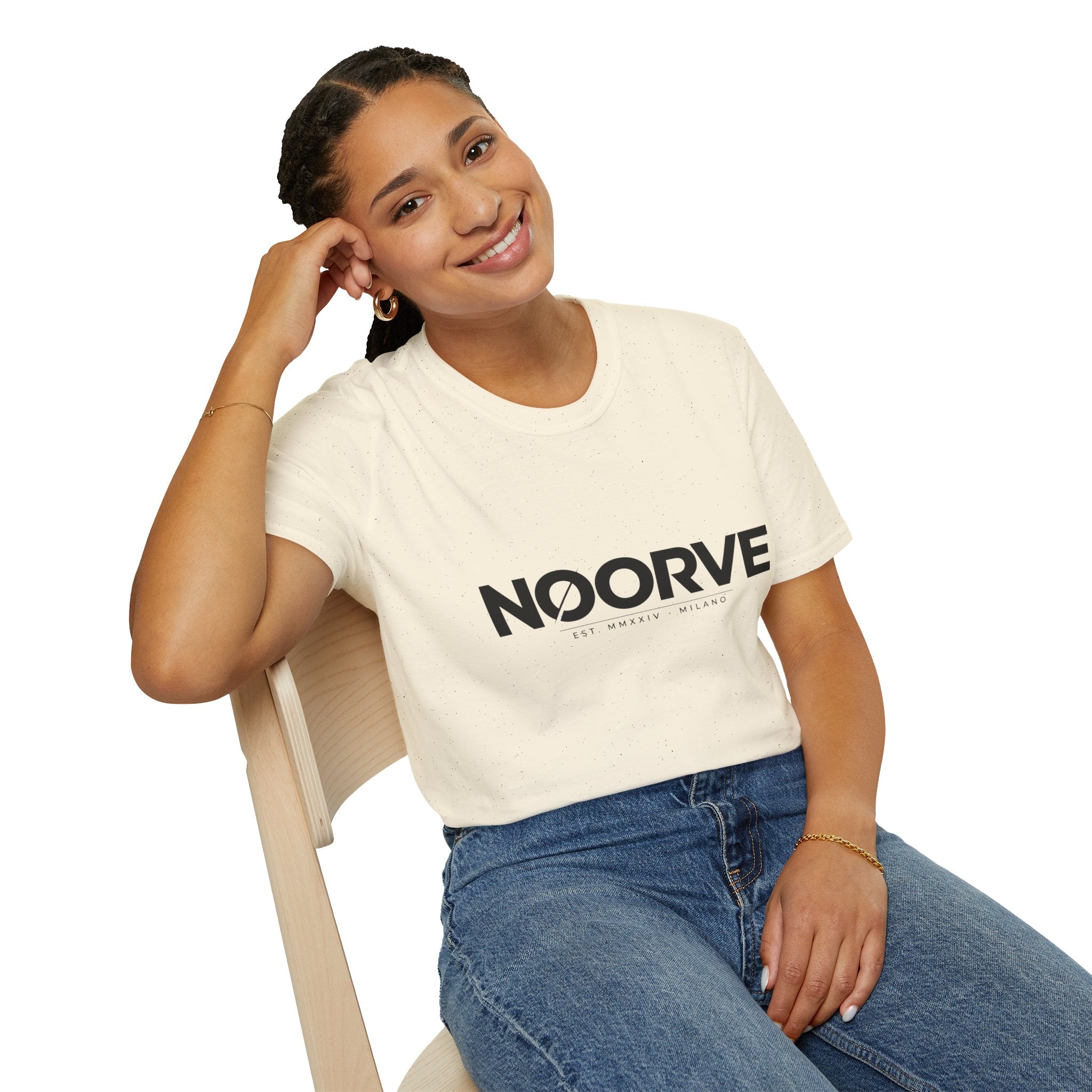 NOORVE Logo T-Shirt — Minimalist Milano Graphic Tee