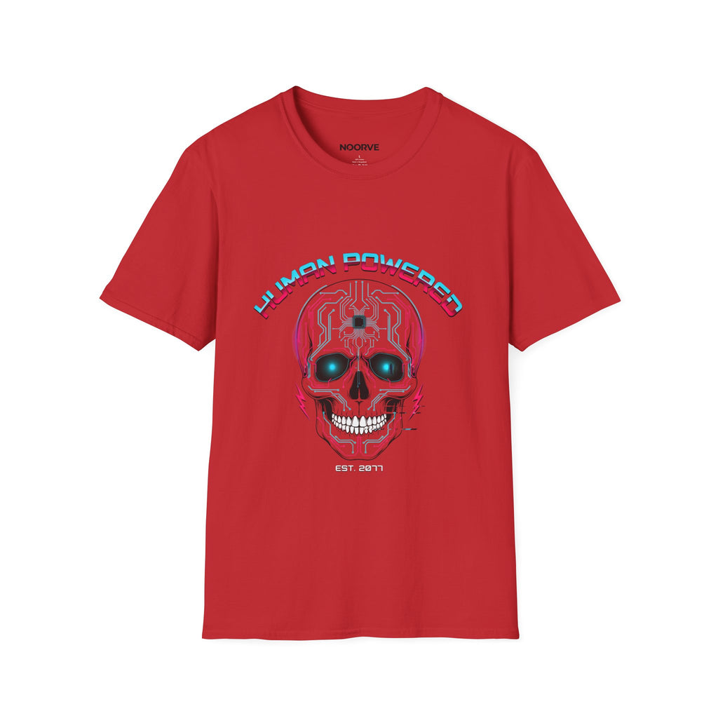 Skull "Human Powered" Graphic T-Shirt