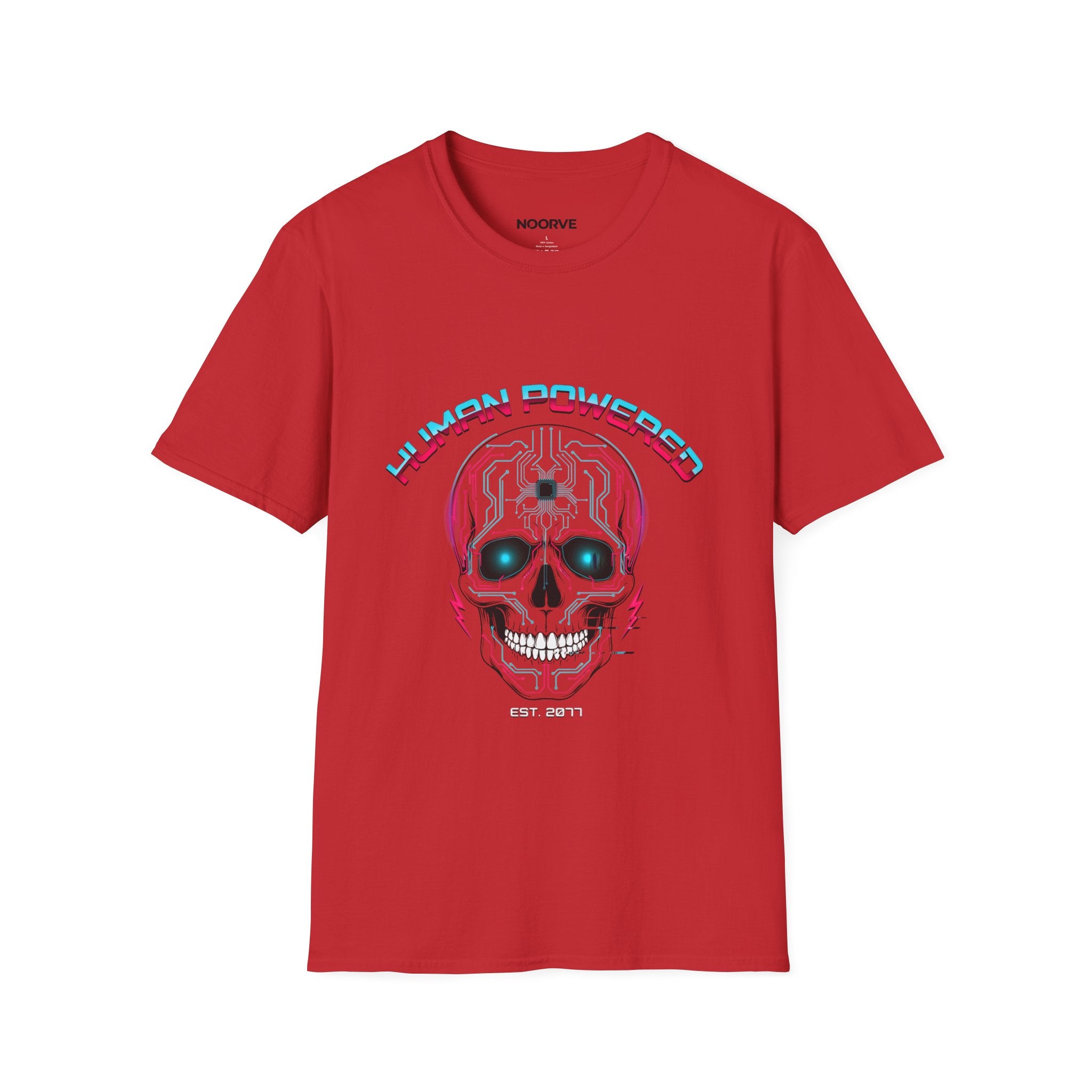 Skull "Human Powered" Graphic T-Shirt