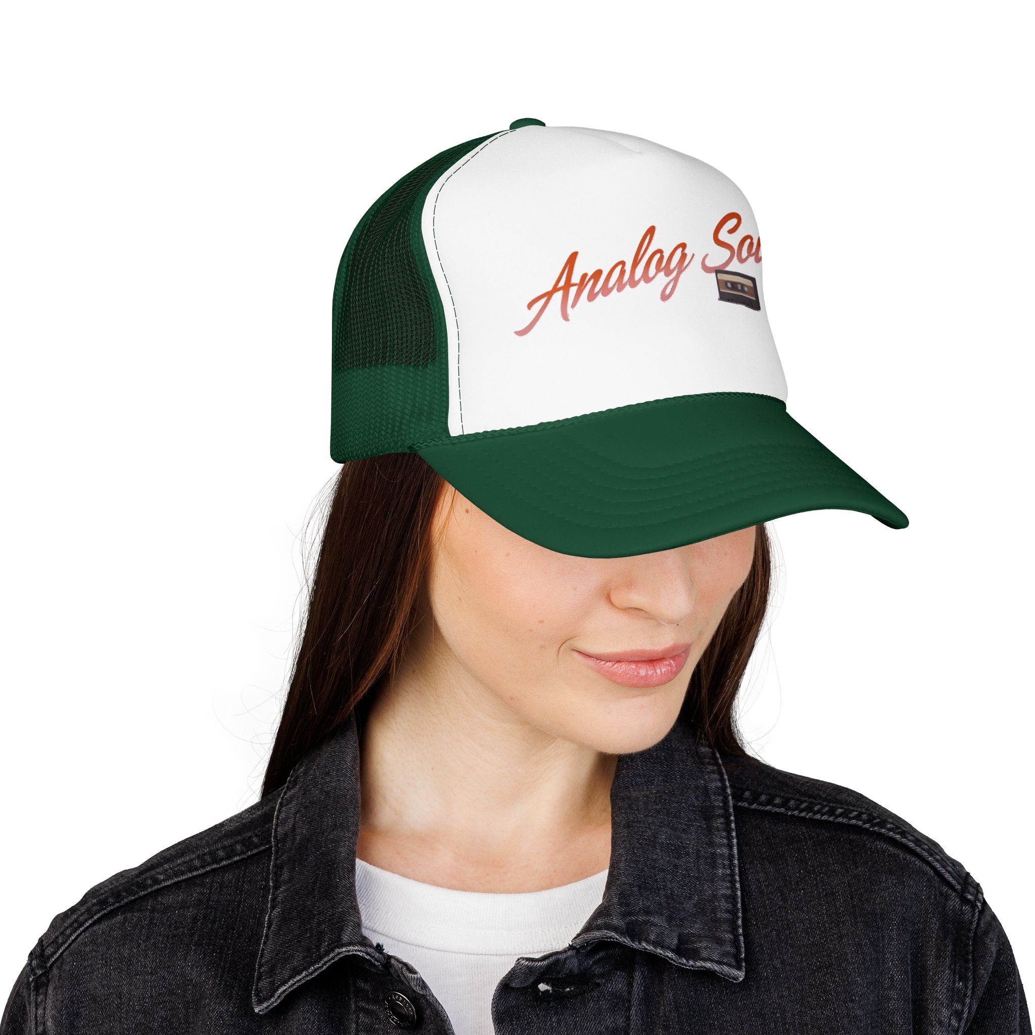 Trucker Hat — "Analog Soul" Retro Cassette Foam Cap