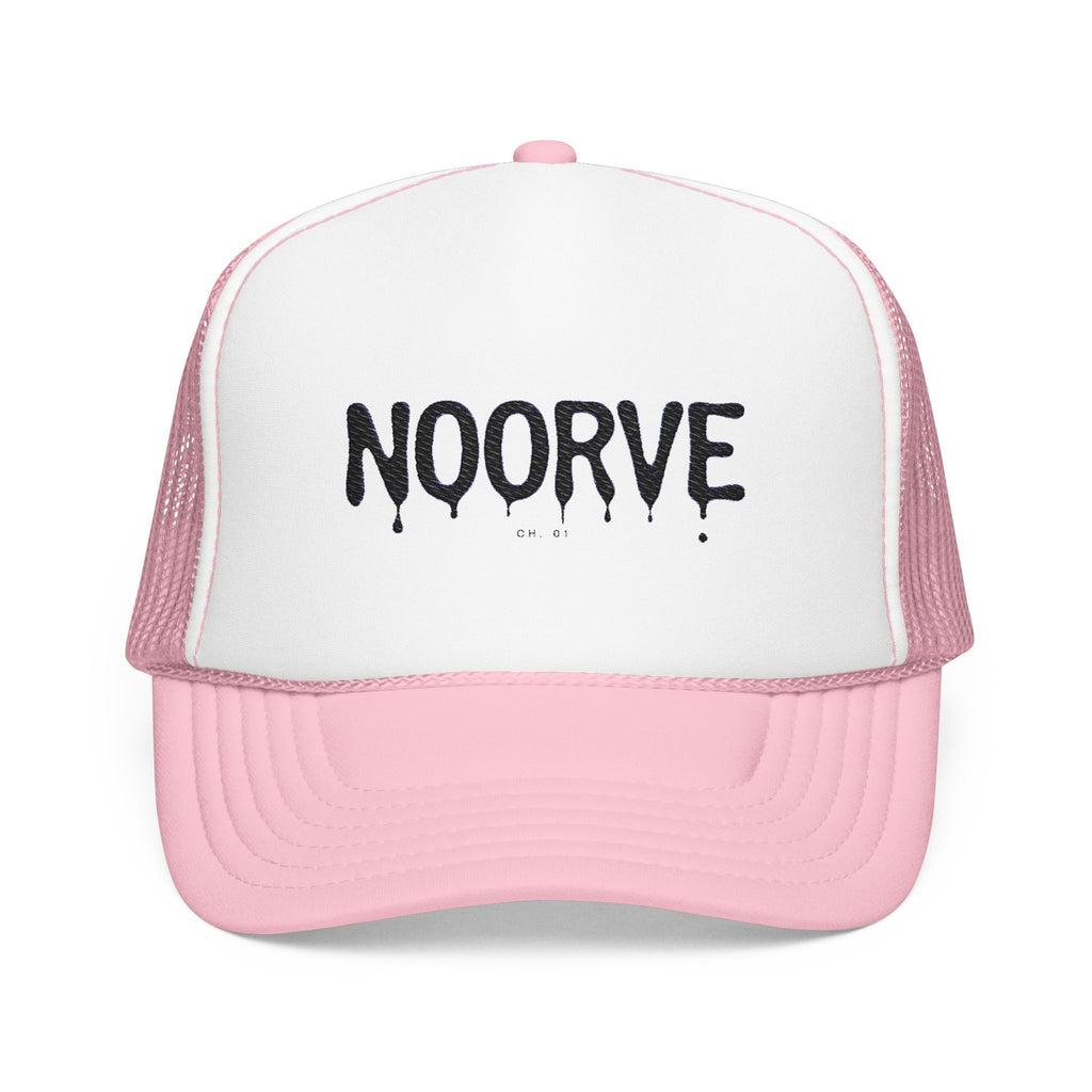 Drip Logo Trucker Hat — Noorvé Glimmer Foam Cap | Noorve | Hats