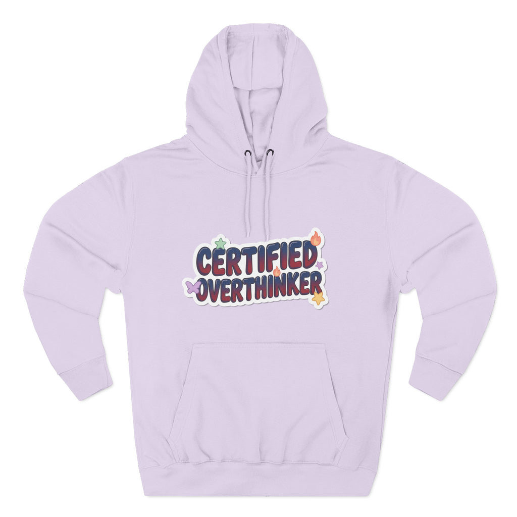 Hoodie — 'Certified Overthinker' & 'Anti Surfing Sun Club' Graphic Pullover